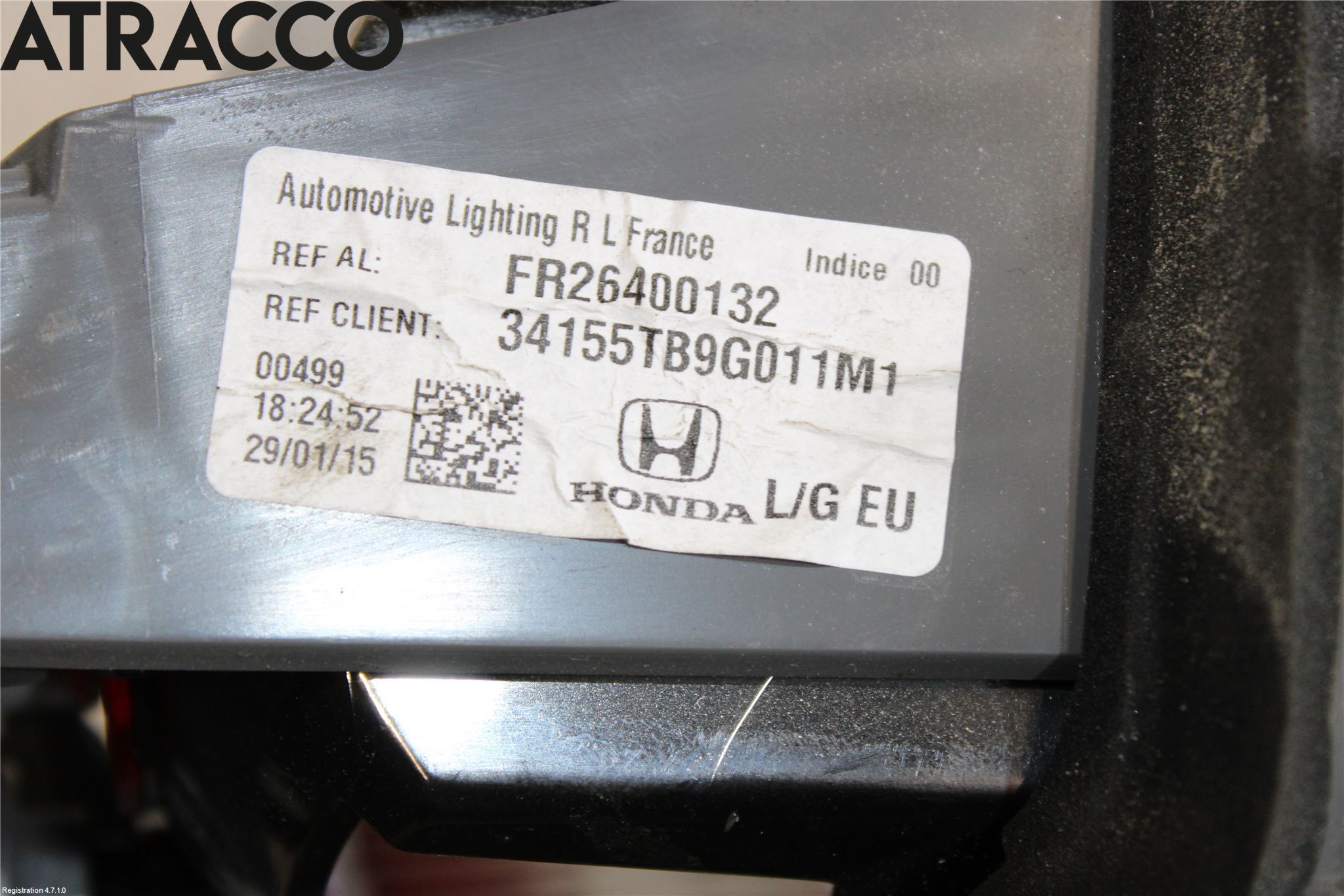 Honda CIVIC 12-16 Bakljus Vänster