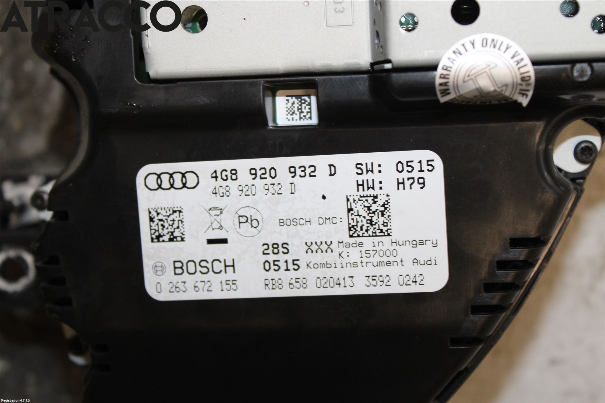 Audi A6/S6 4G 11-18 Instrument Komb