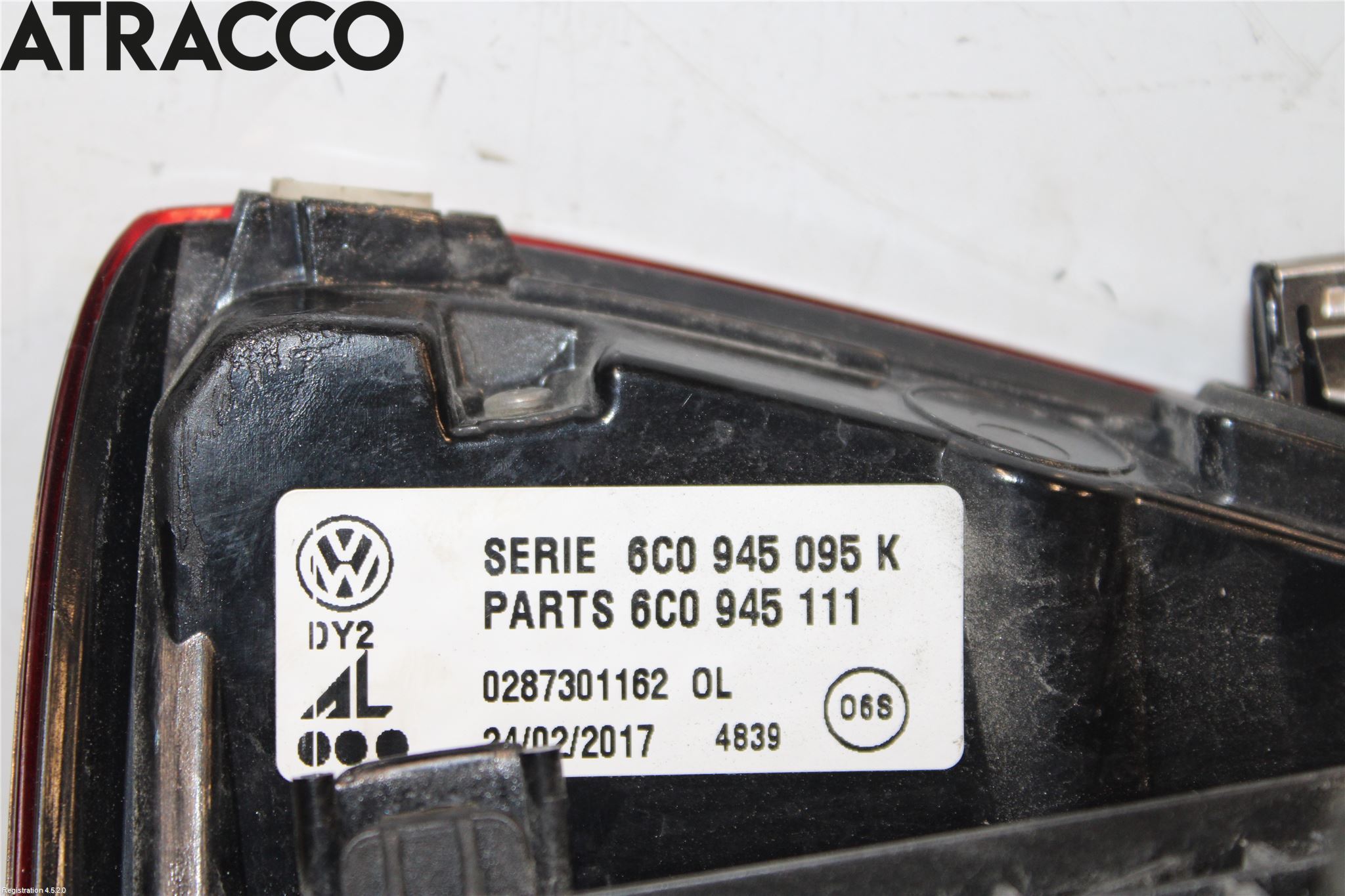 Volkswagen VW POLO 10-17 Bakljus Vänster