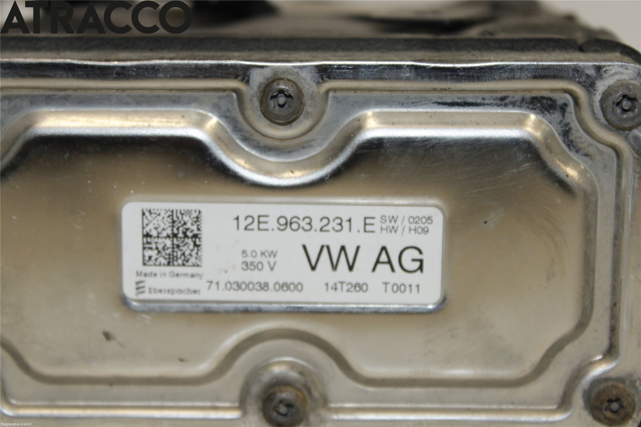 Volkswagen VW GOLF / E-GOLF VII 13-20 Motorvärmare El-Sats Komp