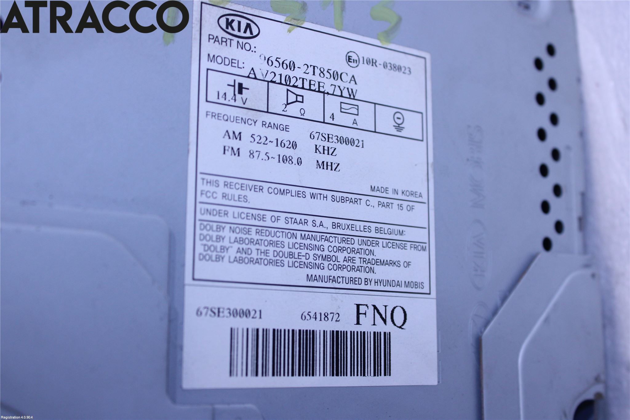 Kia OPTIMA 00-15 Cd Radio - Multimediapanel