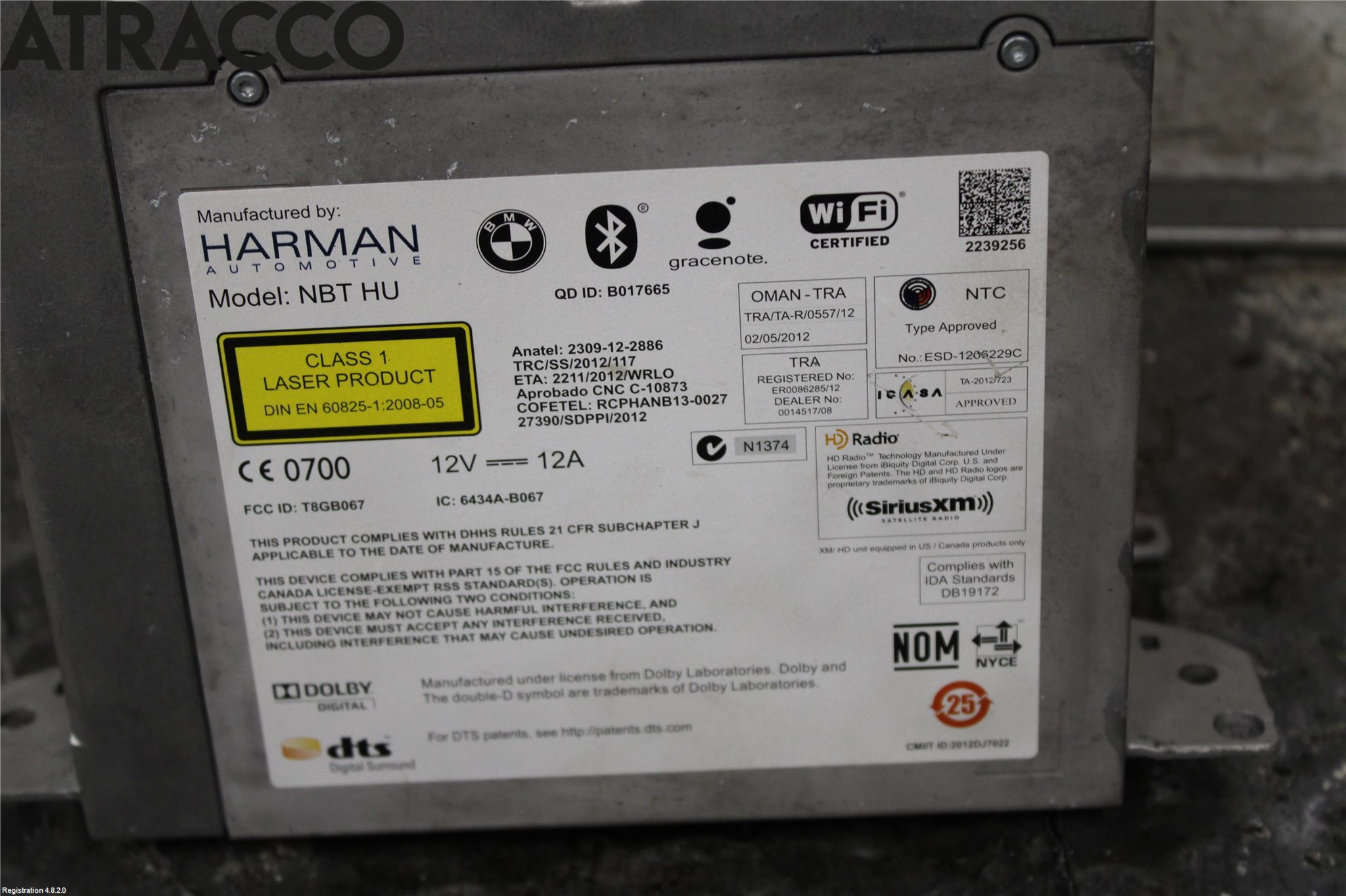 BMW 3 F30/F31/F80 12-19 Cd Radio - Multimediapanel