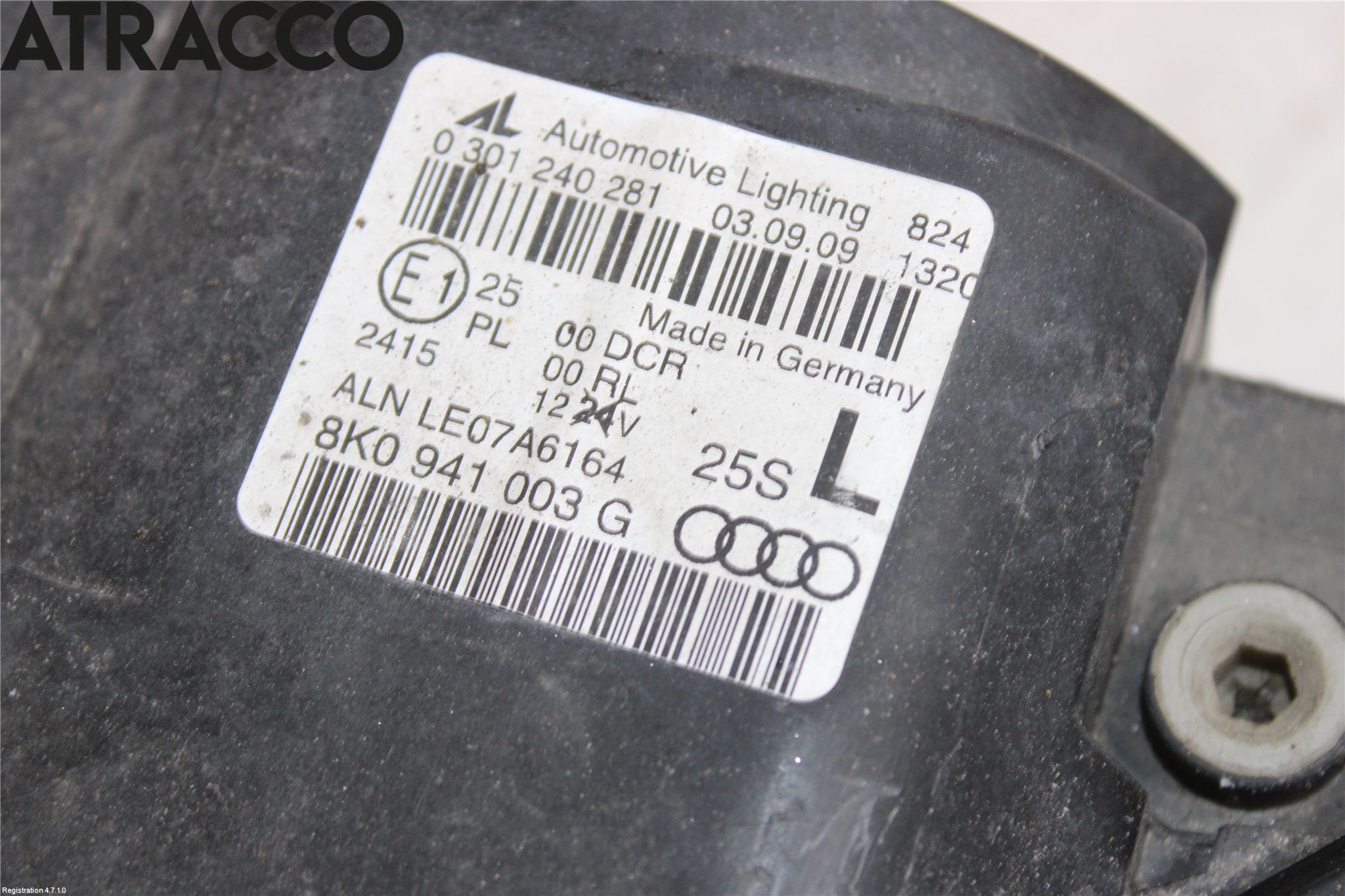 Audi A4/S4 08-11 Strålkastare Höger
