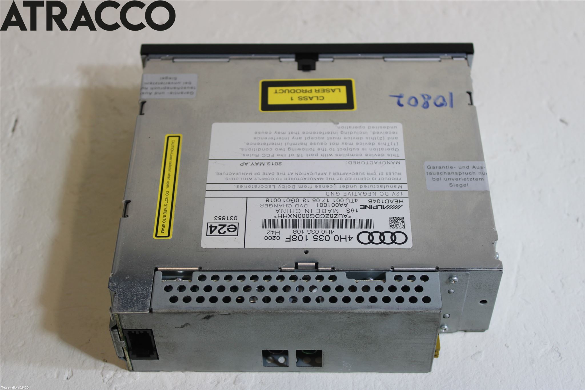 Audi A8/S8 4H 10-17 Cd Växlare