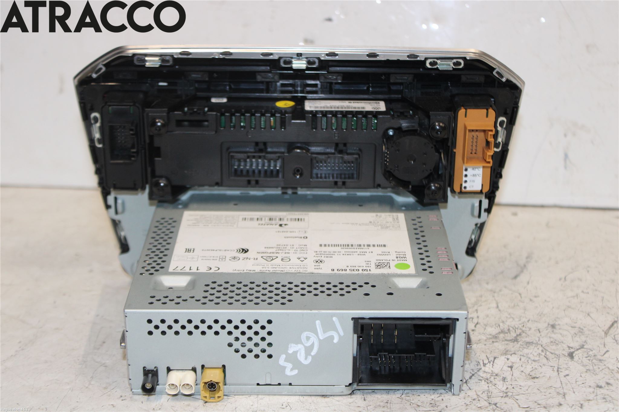 Volkswagen VW UP! / E-UP! Cd Radio - Multimediapanel
