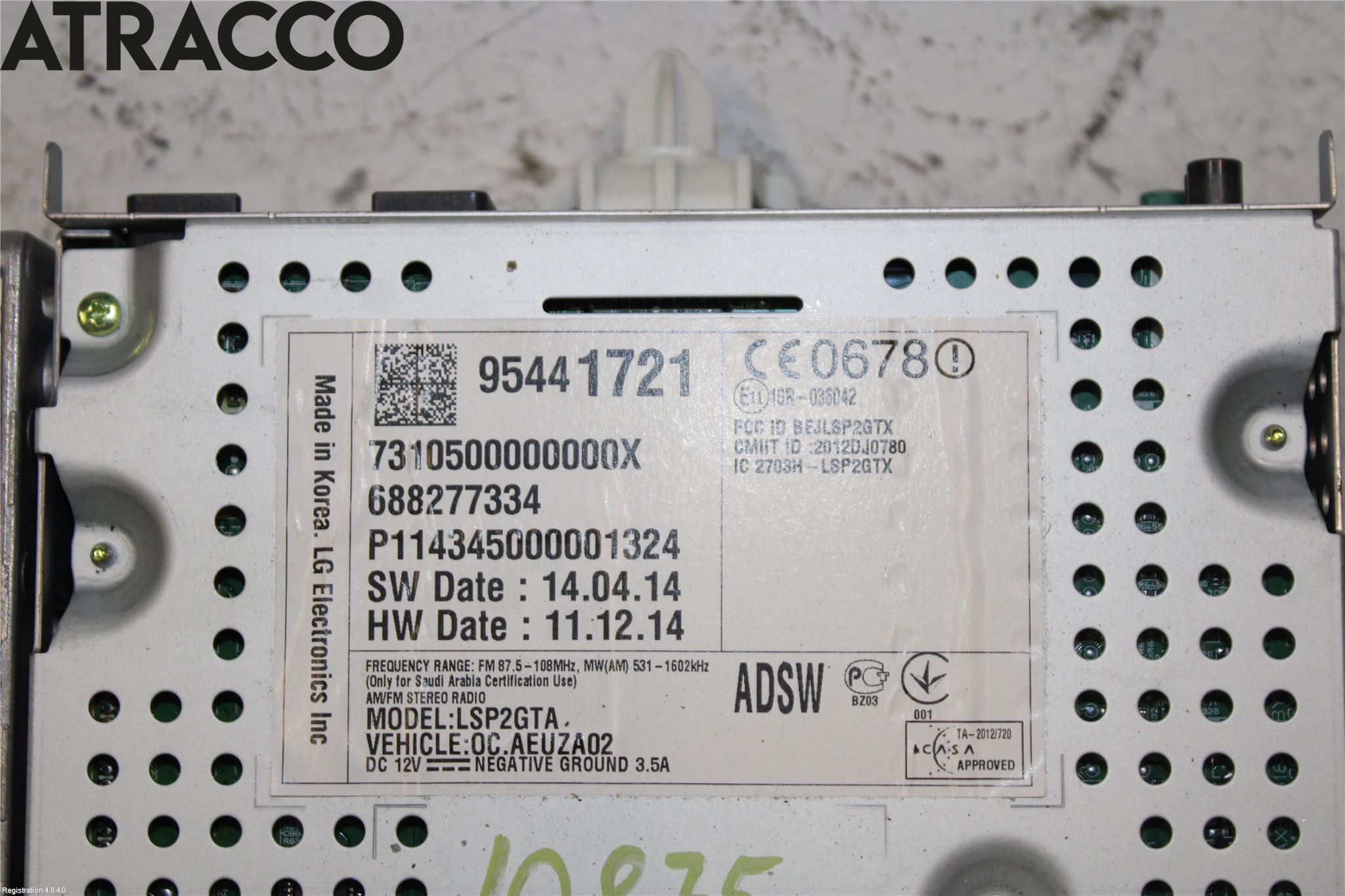 Opel CORSA E 15-19 Cd Radio - Multimediapanel