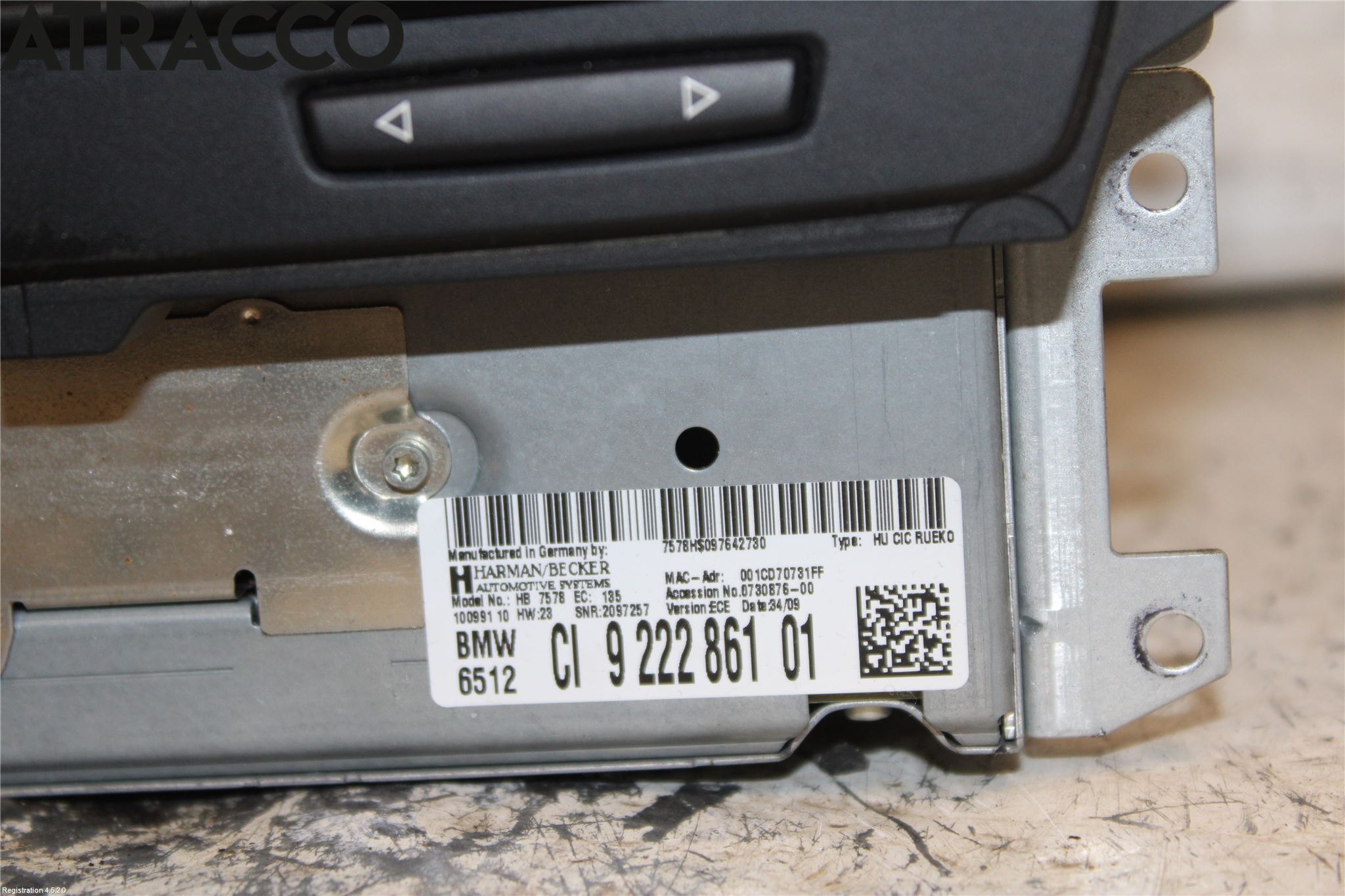 BMW 3 E90/91 SED/TOU 05-12 Cd Radio - Multimediapanel