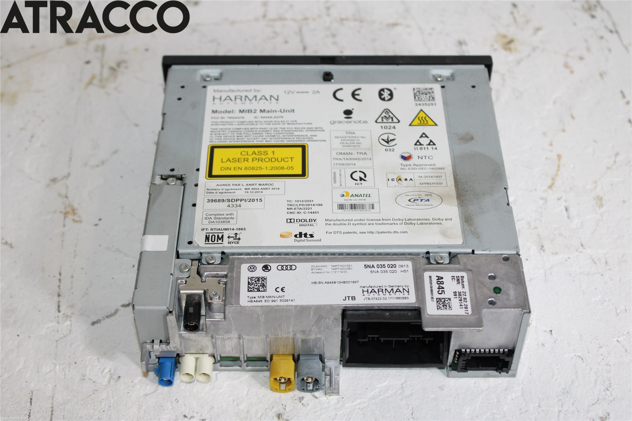 Volkswagen VW GOLF / E-GOLF VII 13-20 Cd Radio - Multimediapanel