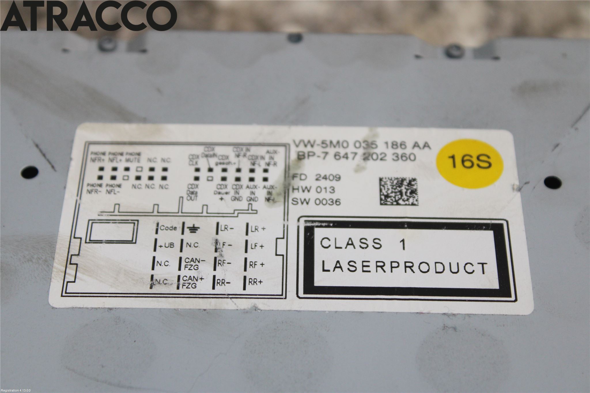 Volkswagen VW POLO 10-17 Cd Radio - Multimediapanel