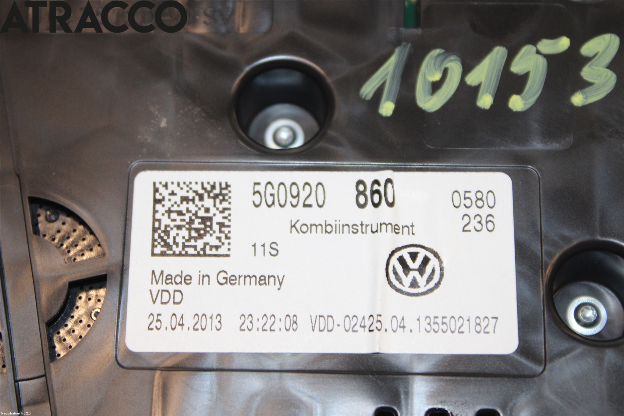 Volkswagen VW GOLF / E-GOLF VII 13-20 Instrument Komb
