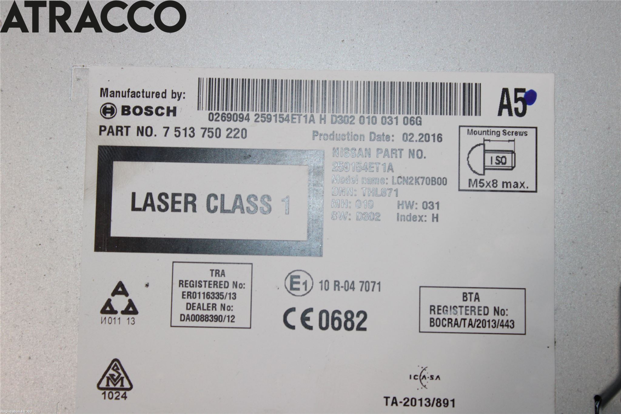 Nissan QASHQAI 14-17 Cd Radio - Multimediapanel