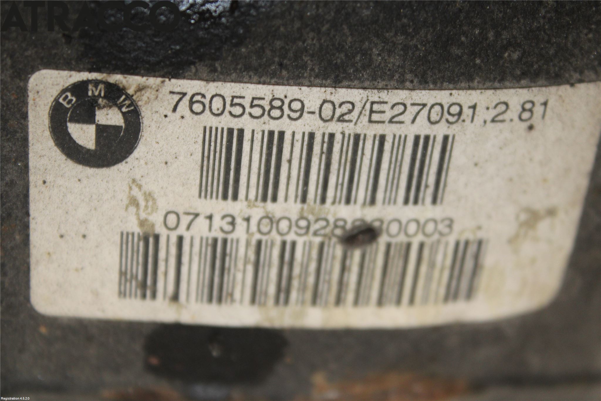 BMW 3 F30/F31/F80 12-19 Bakväxel-Diff