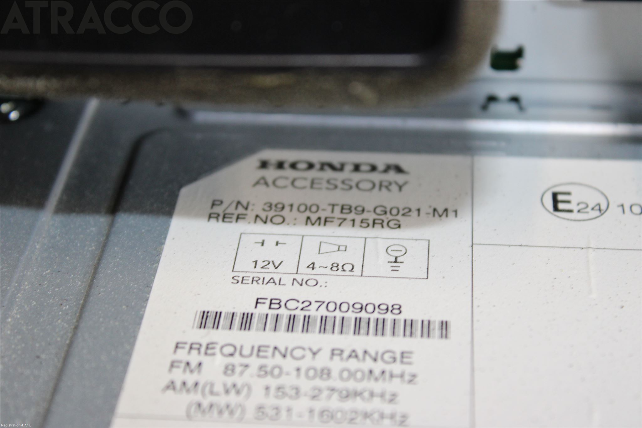 Honda CIVIC 12-16 Cd Radio - Multimediapanel
