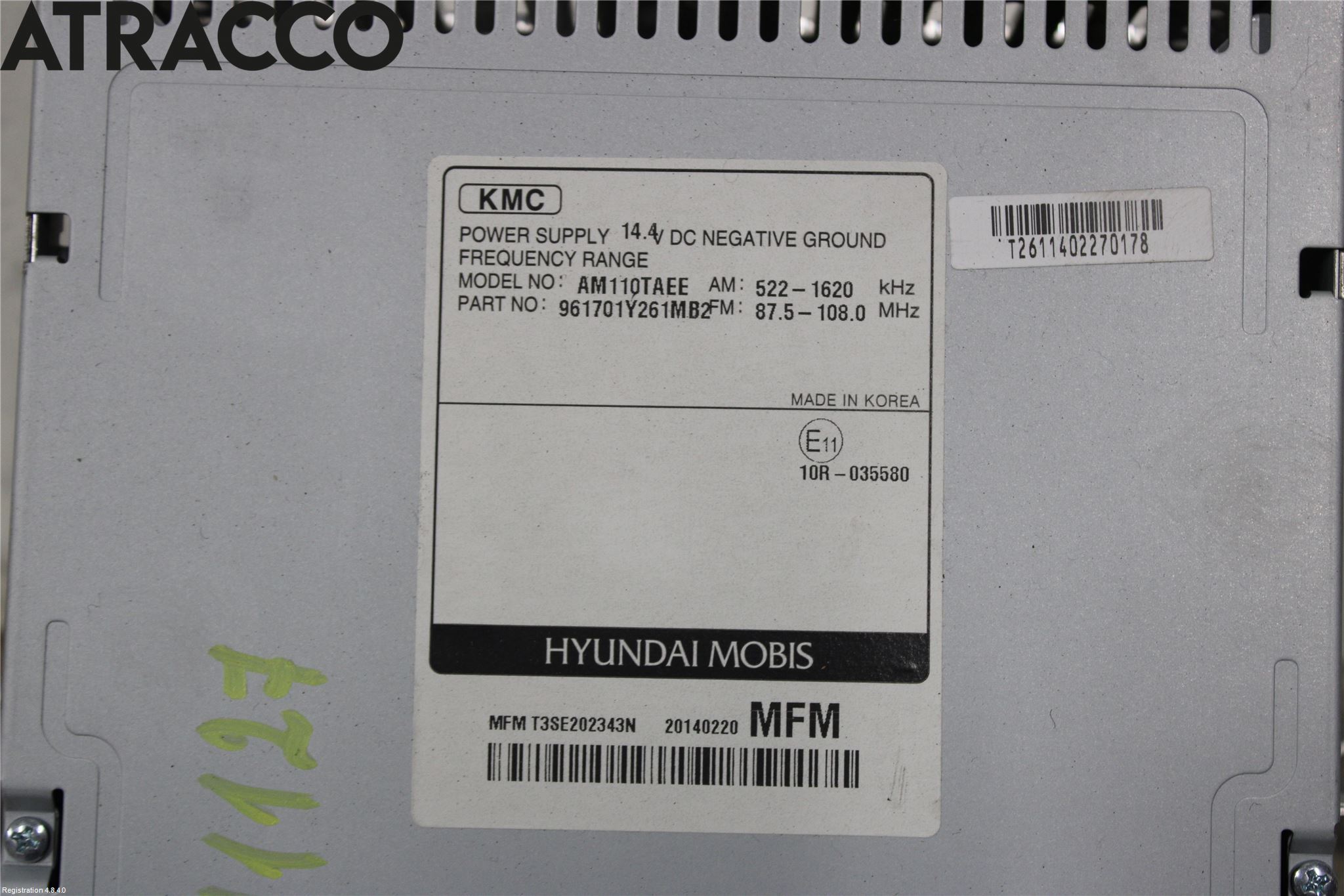 Kia PICANTO 12-17 Cd Radio - Multimediapanel