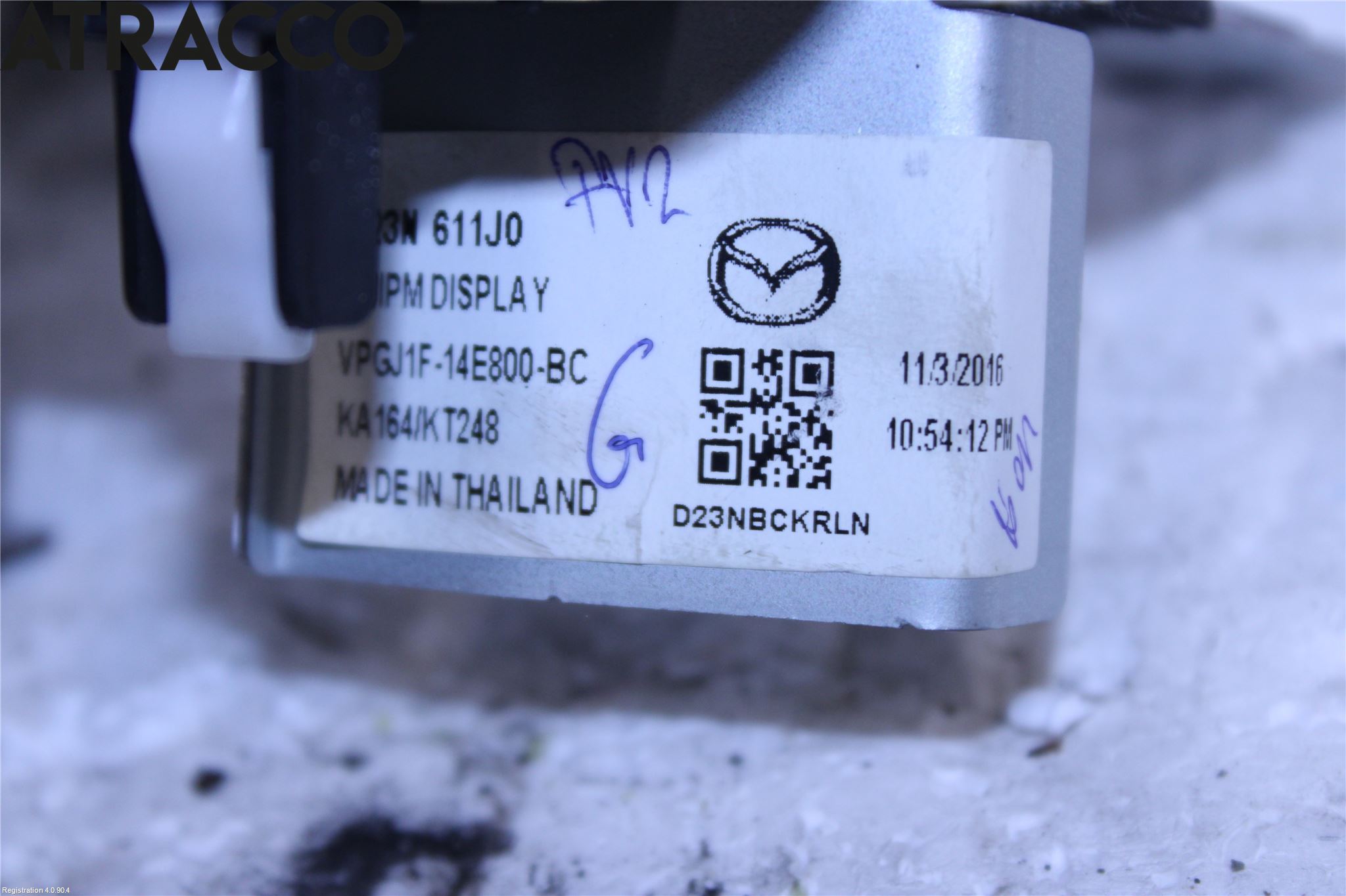 Mazda CX-3 Multifunktionsdisplay
