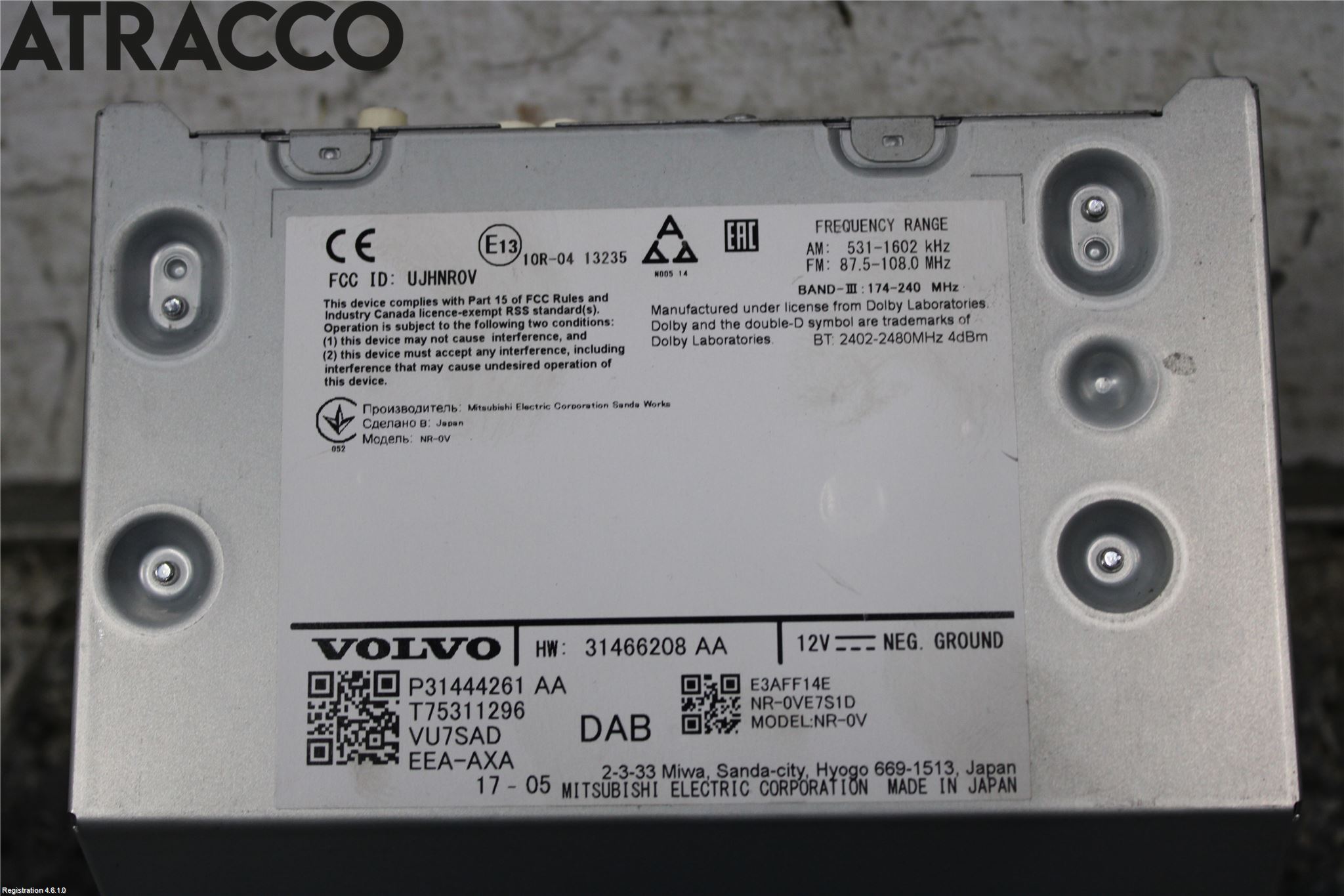 Volvo XC90/RECHARGE 16- Radio