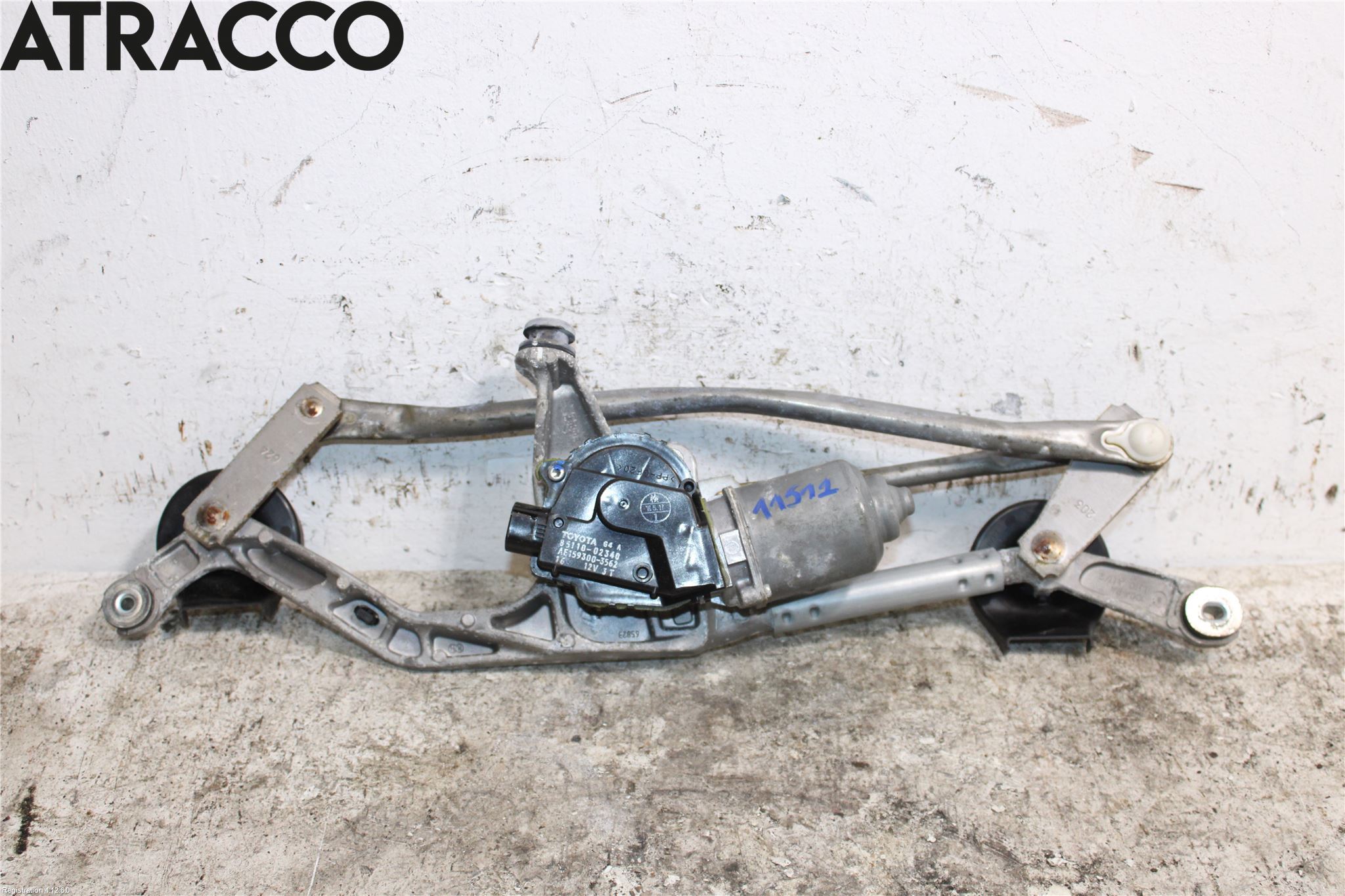 Toyota AURIS 13-19 Torkarmotor Vindruta
