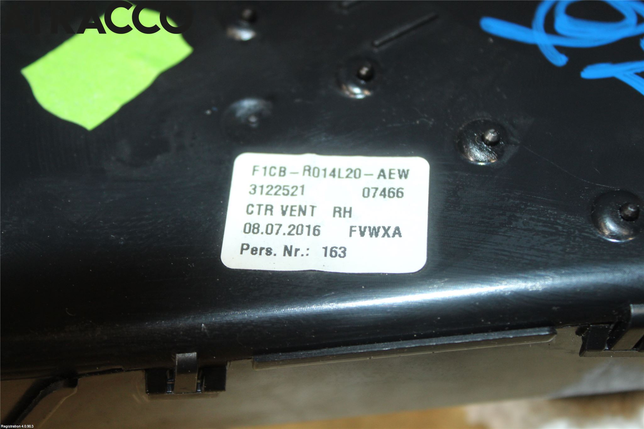 Ford GRAND C-MAX  11-14 Defrosterkanal-Munstycke