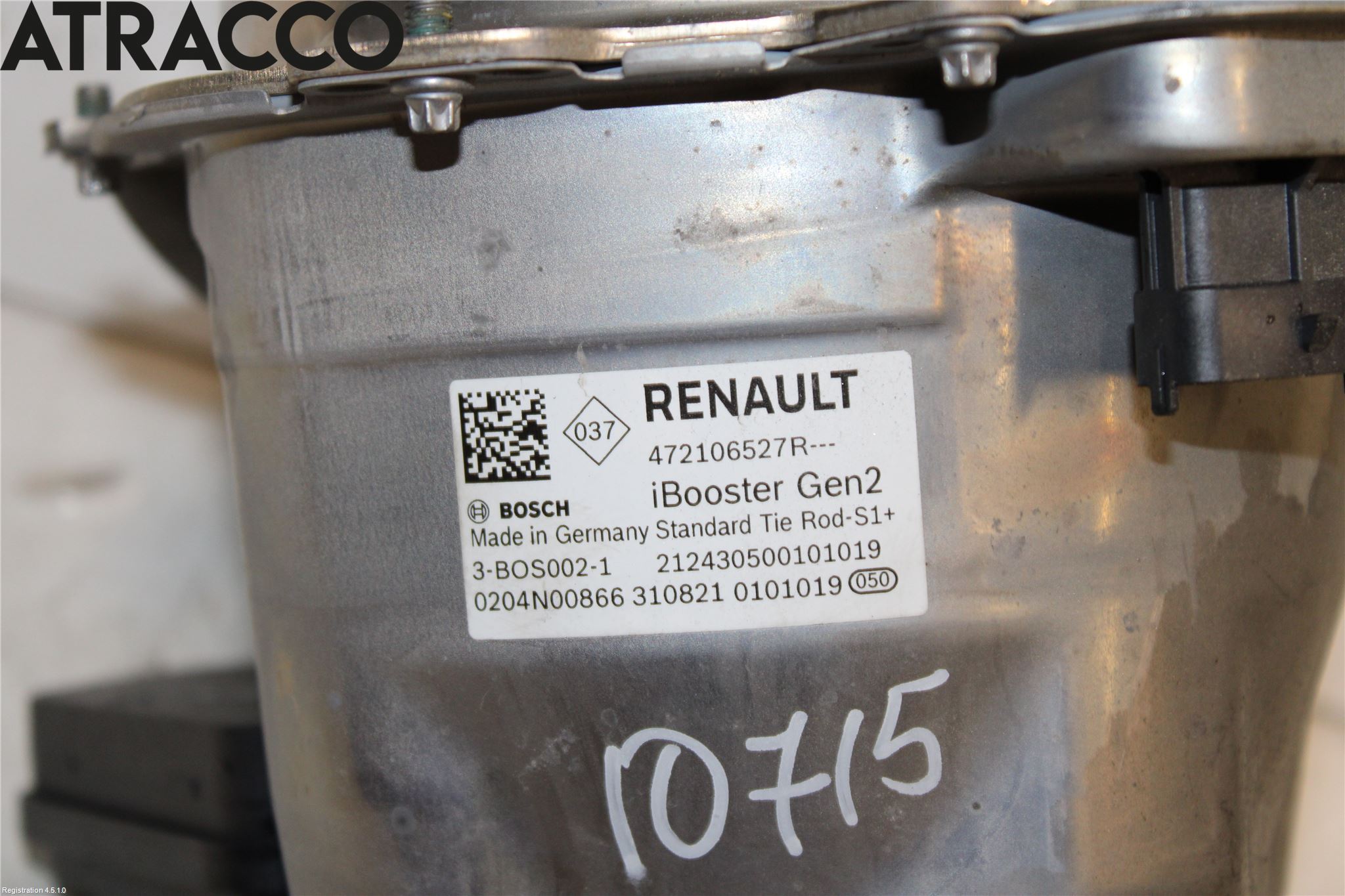 Renault ZOE/E-TECH 13- Bromskraftregulator
