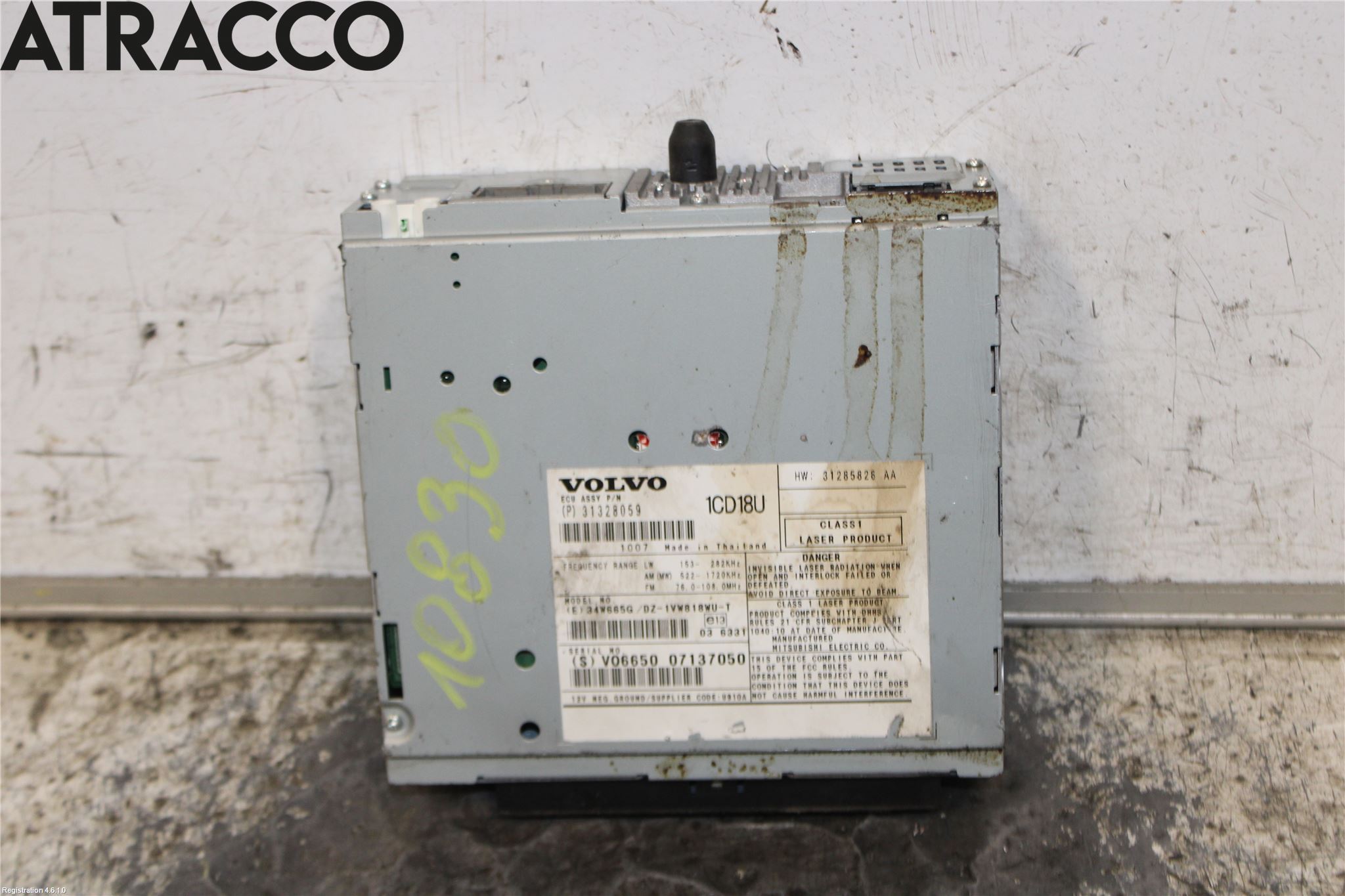 Volvo V50 08-12 Cd Radio - Multimediapanel