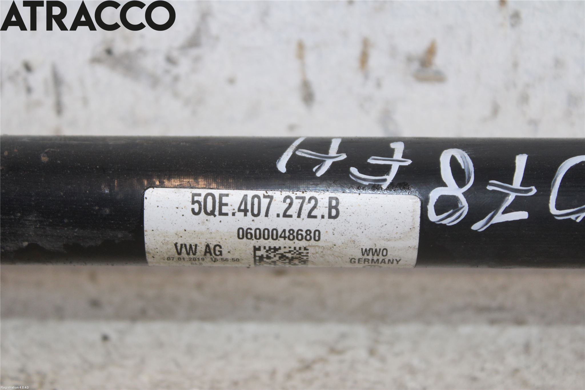 Volkswagen VW GOLF / E-GOLF VII 13-20 Drivaxel Fram Höger