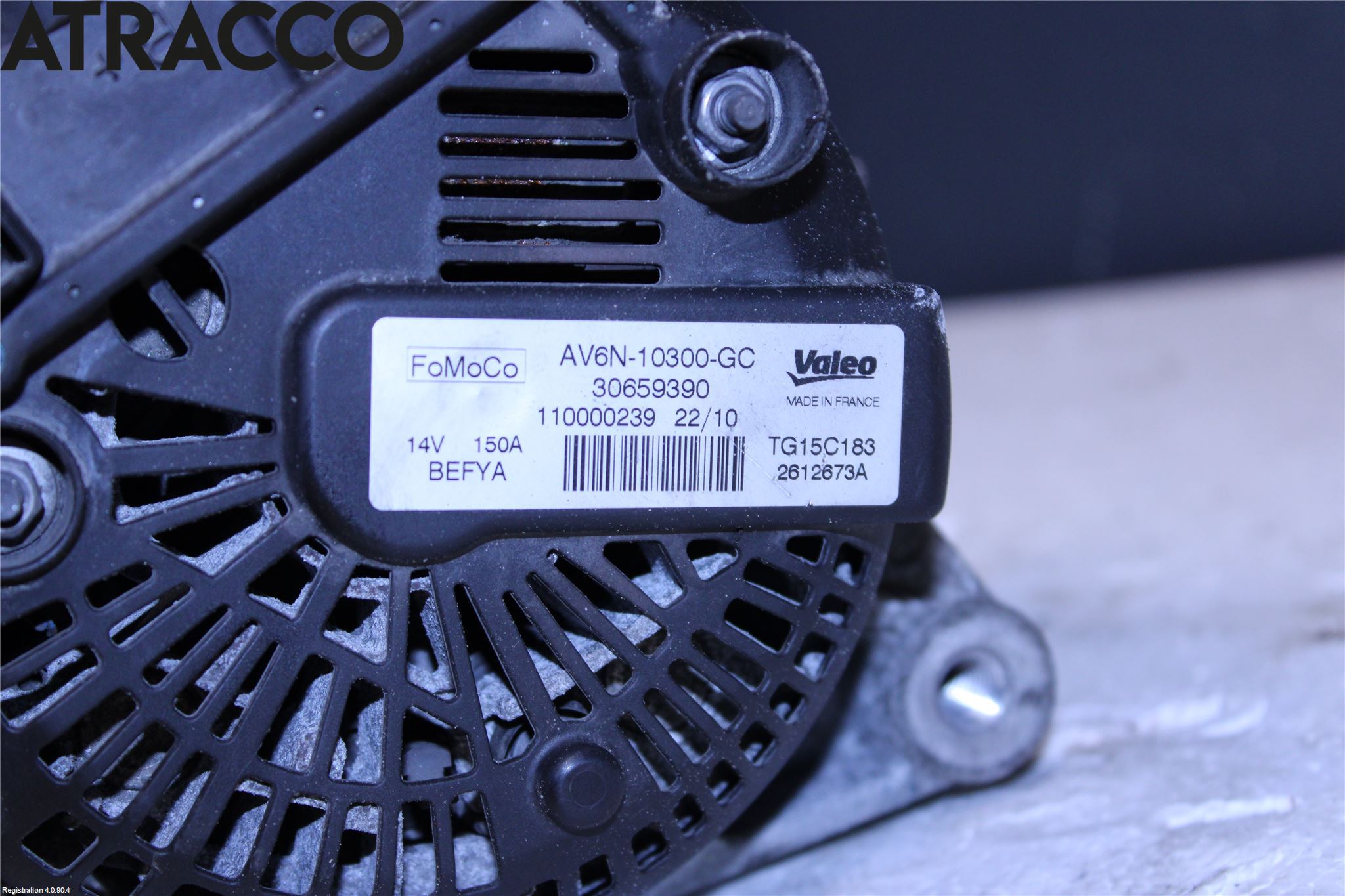 Volvo V70 08-13 Generator