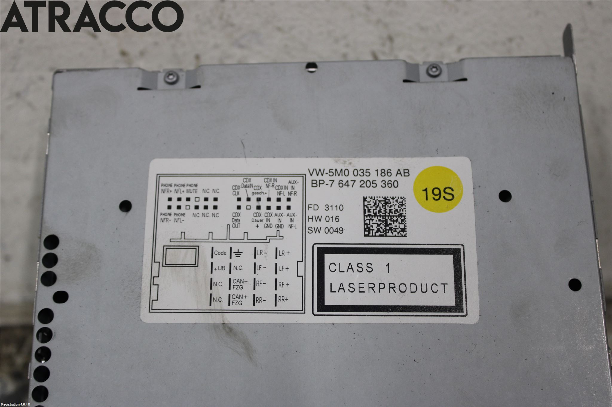 Volkswagen VW GOLF PLUS/CROSS GOLF 04-14 Cd Radio - Multimediapanel