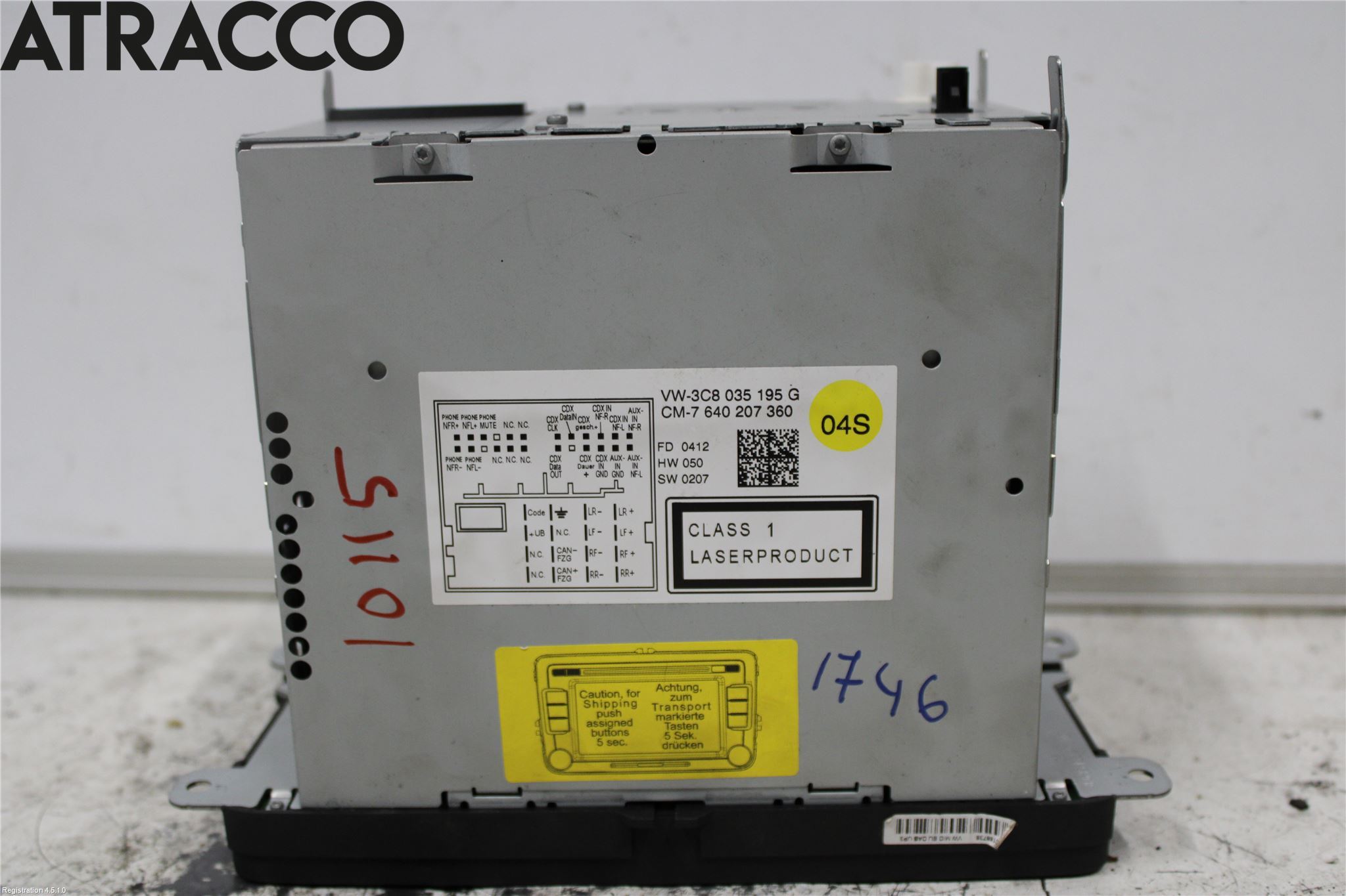 Volkswagen VW PASSAT 11-14 Cd Radio - Multimediapanel
