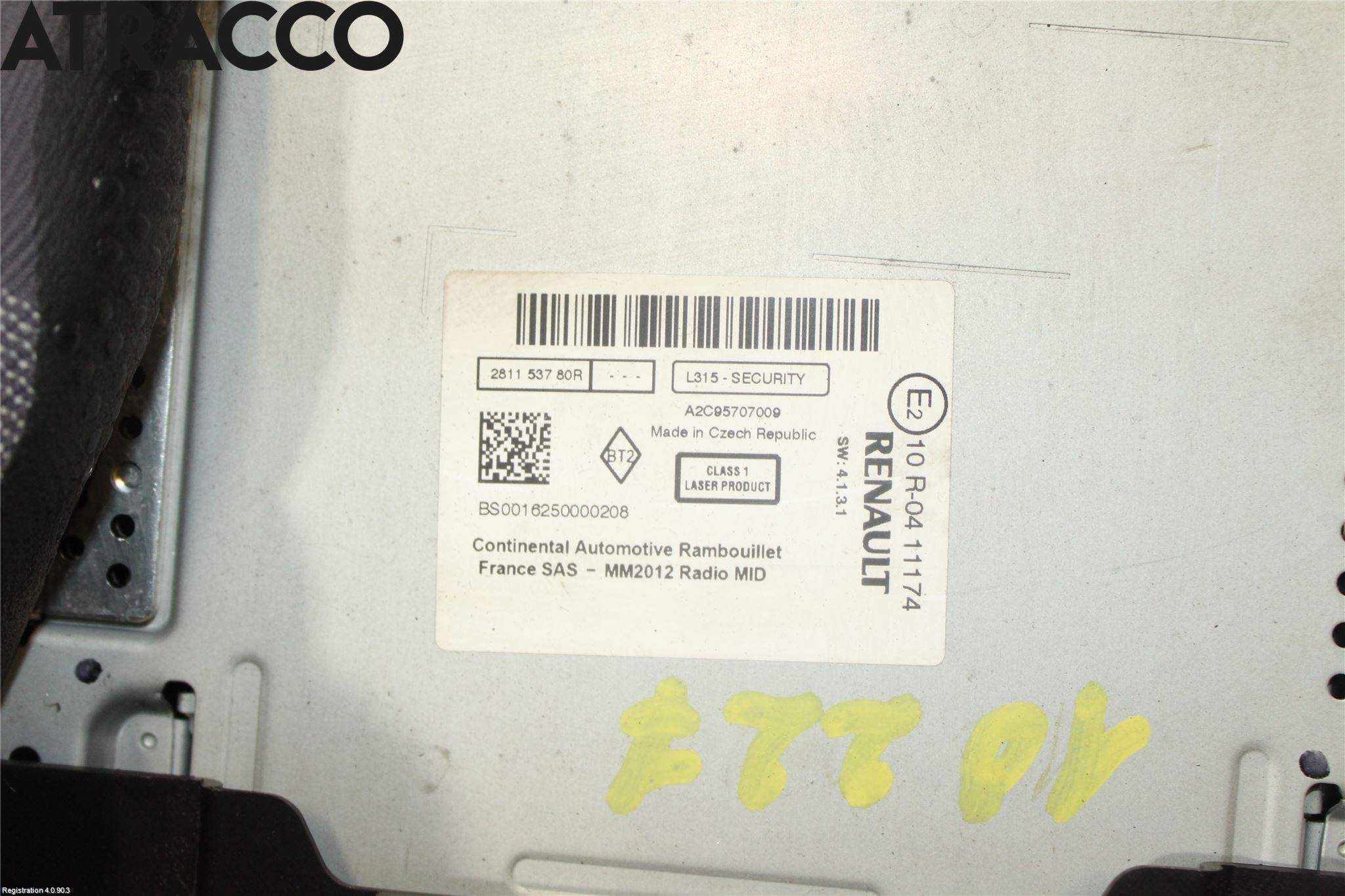 Renault KANGOO II 08-14 Cd Radio - Multimediapanel
