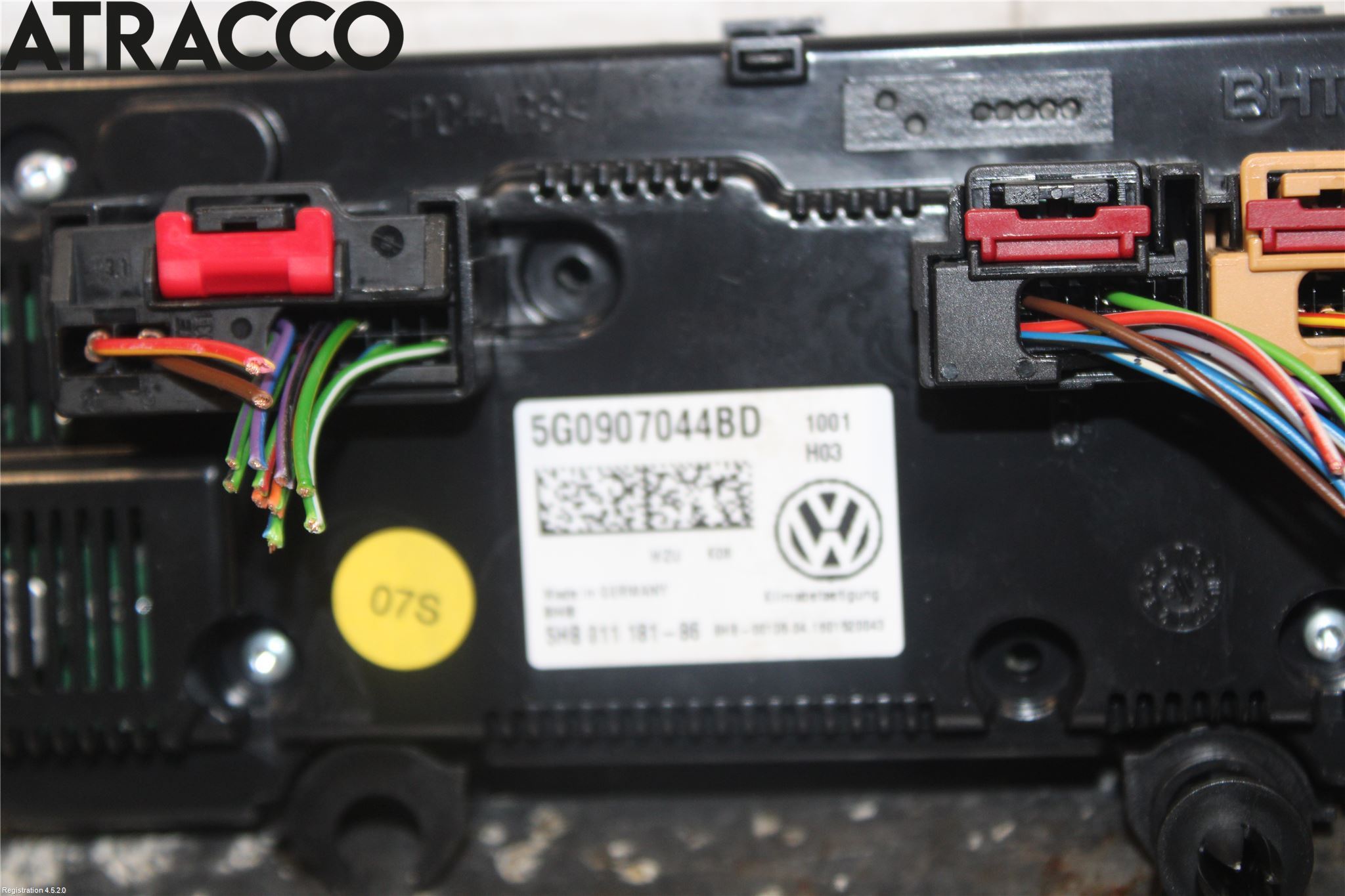 Volkswagen VW GOLF / E-GOLF VII 13-20 Ac Styrenhet Ac Manöveren