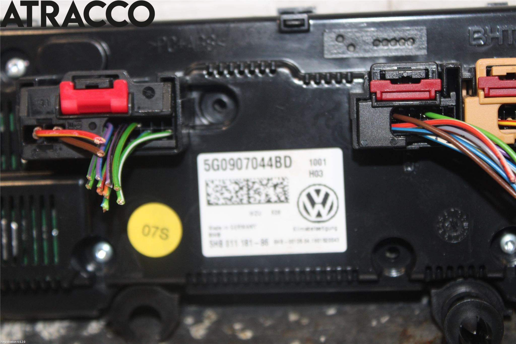 Volkswagen VW GOLF / E-GOLF VII 13-20 Ac Styrenhet Ac Manöveren