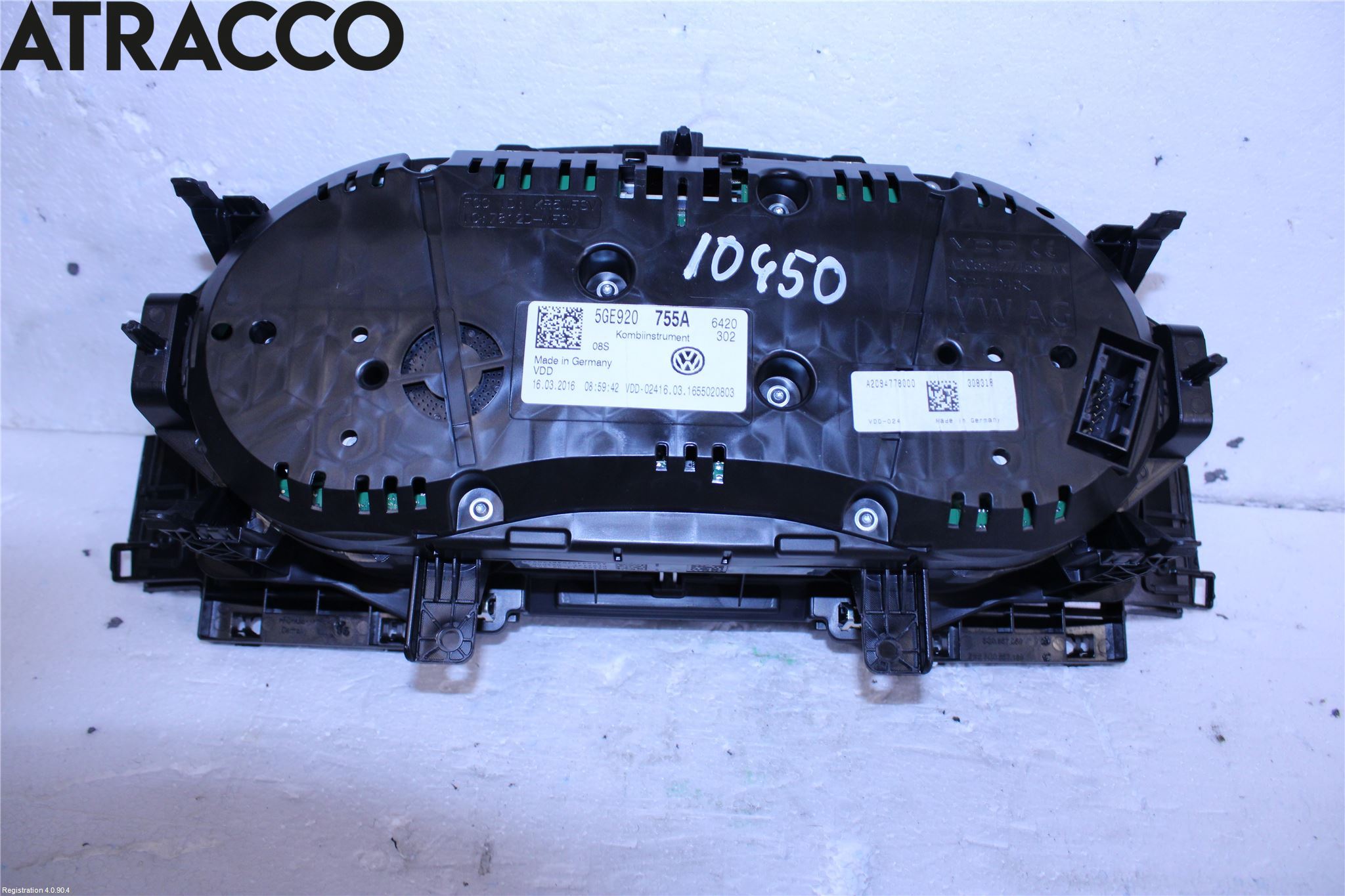 Volkswagen VW GOLF / E-GOLF VII 13-20 Instrument Hast