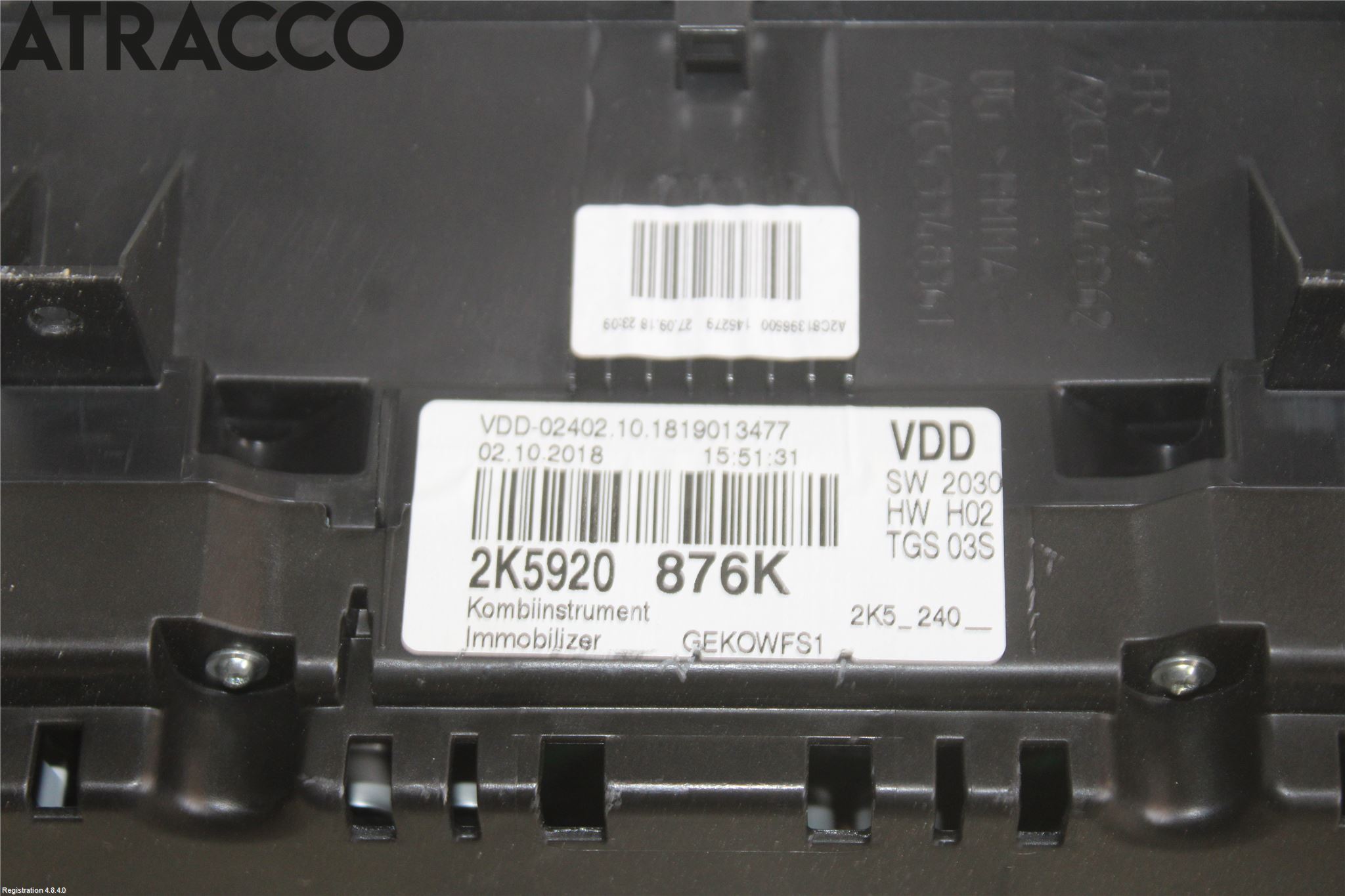 Volkswagen VW CADDY 16-20 Instrument Komb