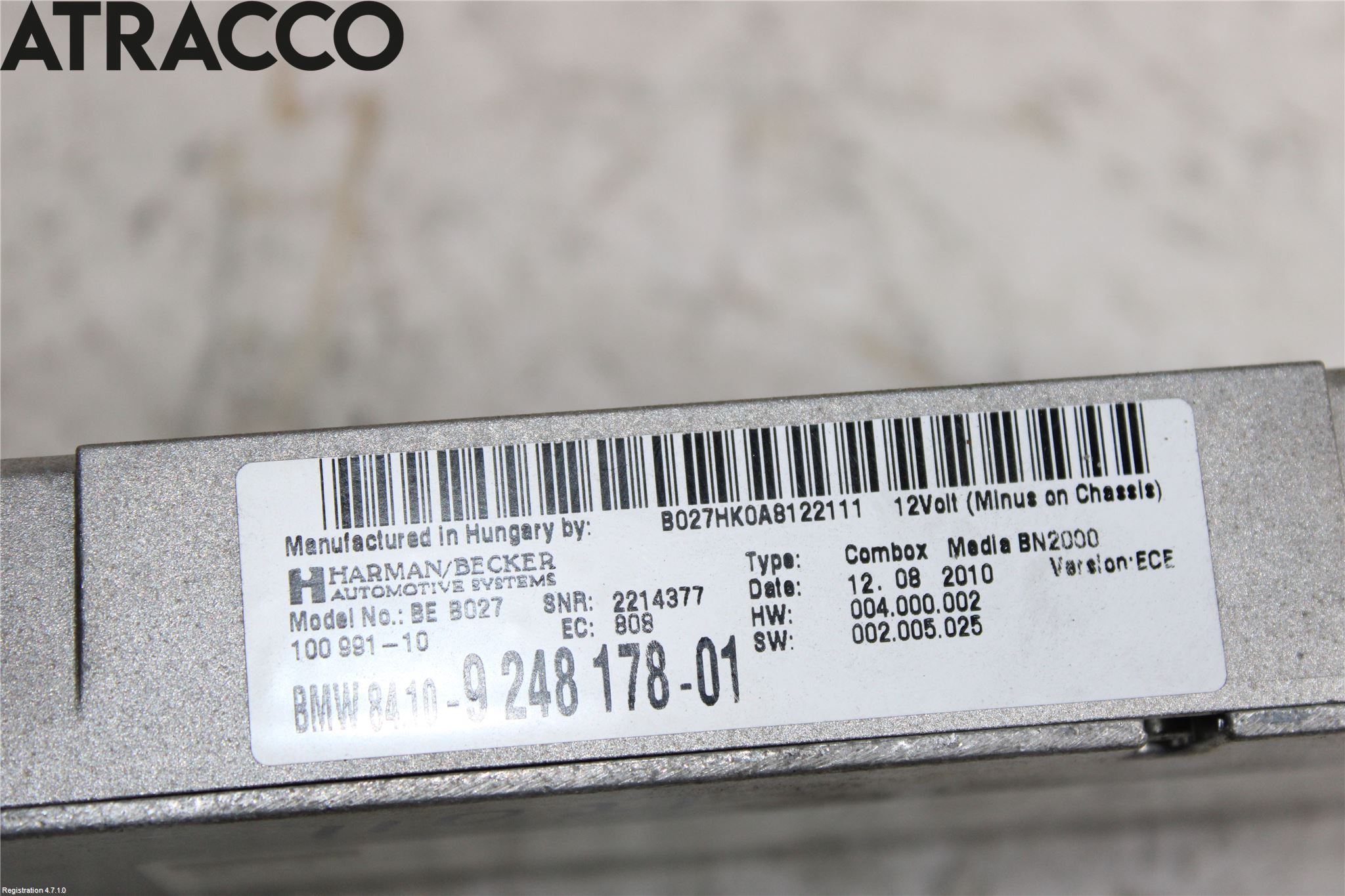 BMW X5 E70 07-13 Styrenhet Övrigt