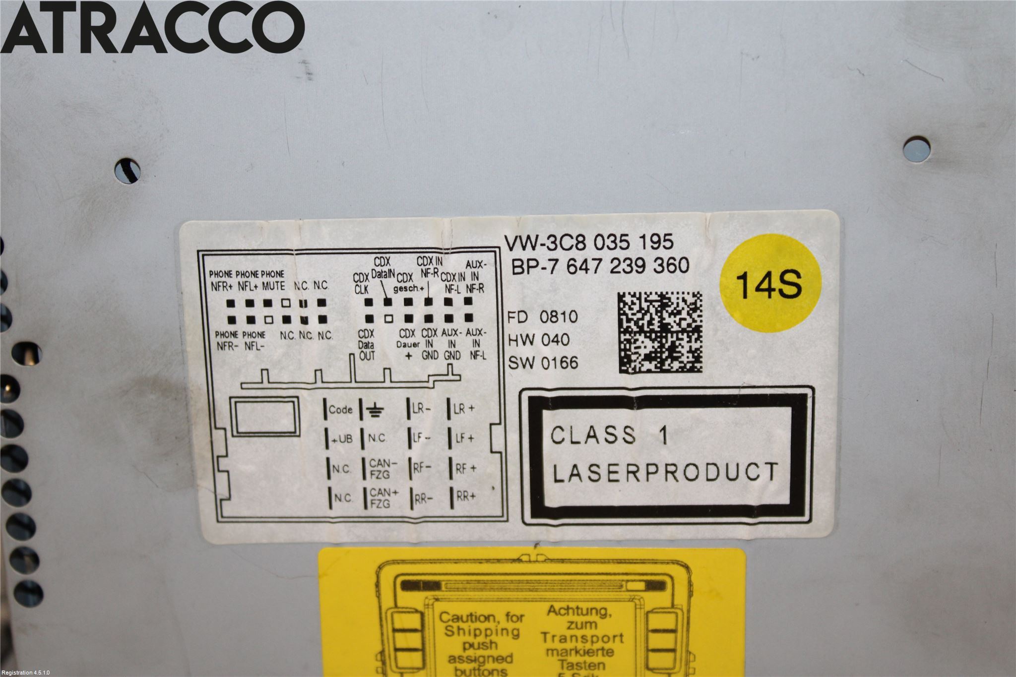 Volkswagen VW PASSAT 05-11 Cd Radio - Multimediapanel