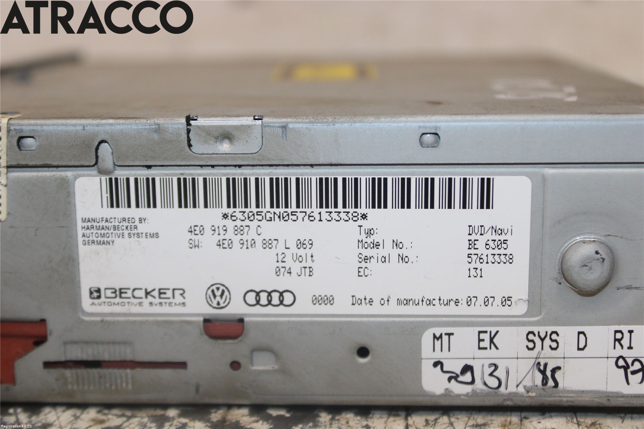 Audi A6/S6     05-11 Radio