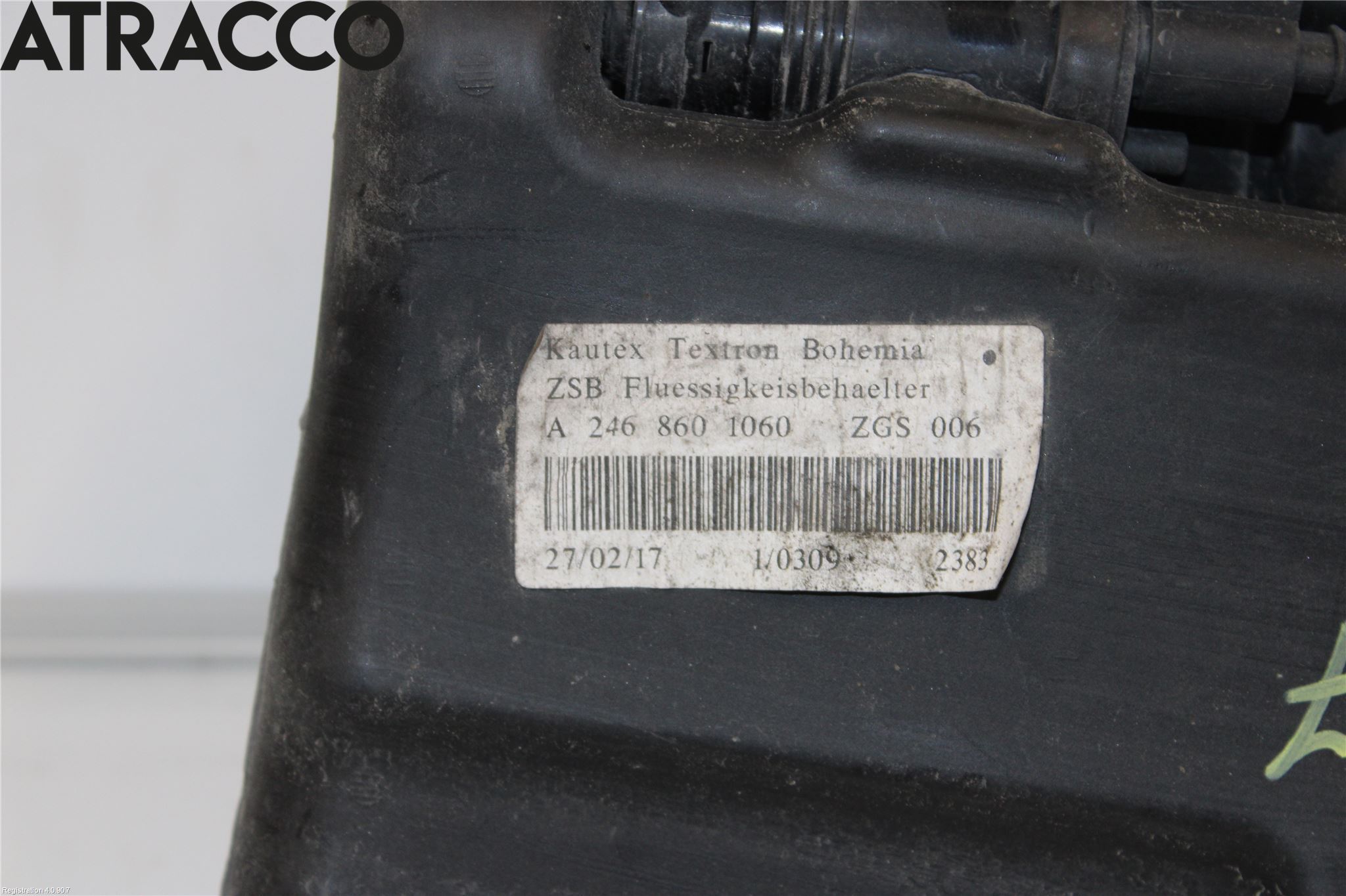 Mercedes-Benz MB B-KLASS (W246/W242) 12-19 Spolartank Vindruta