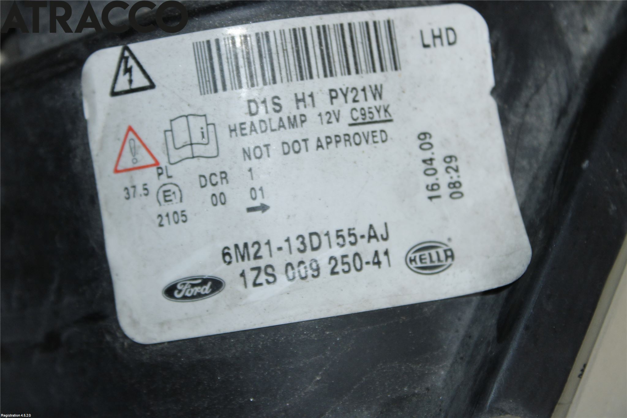 Ford S-MAX 06-15 Strålkastare Vänster