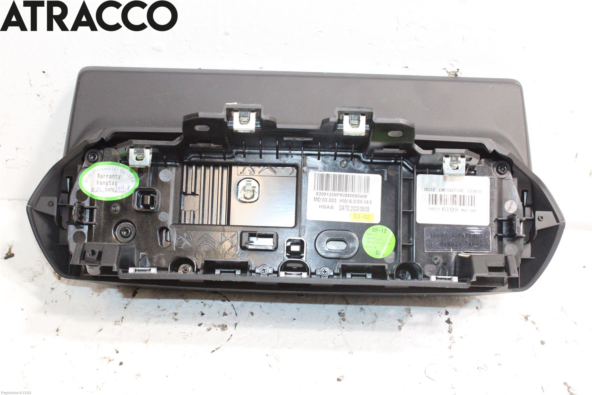 Peugeot 208/E-208 20- Kontrolldisplay