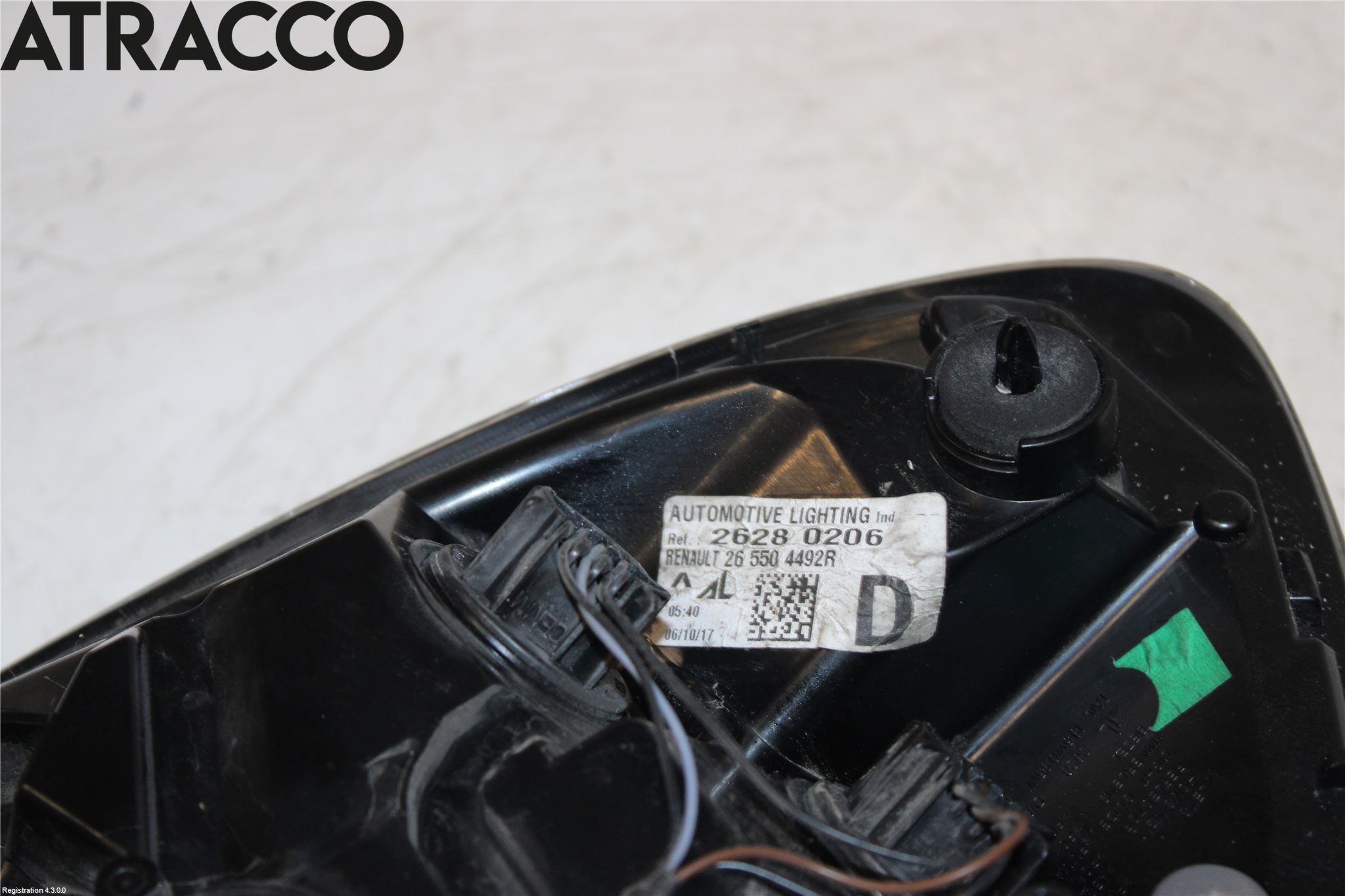 Renault ZOE/E-TECH 13- Bakljus Höger