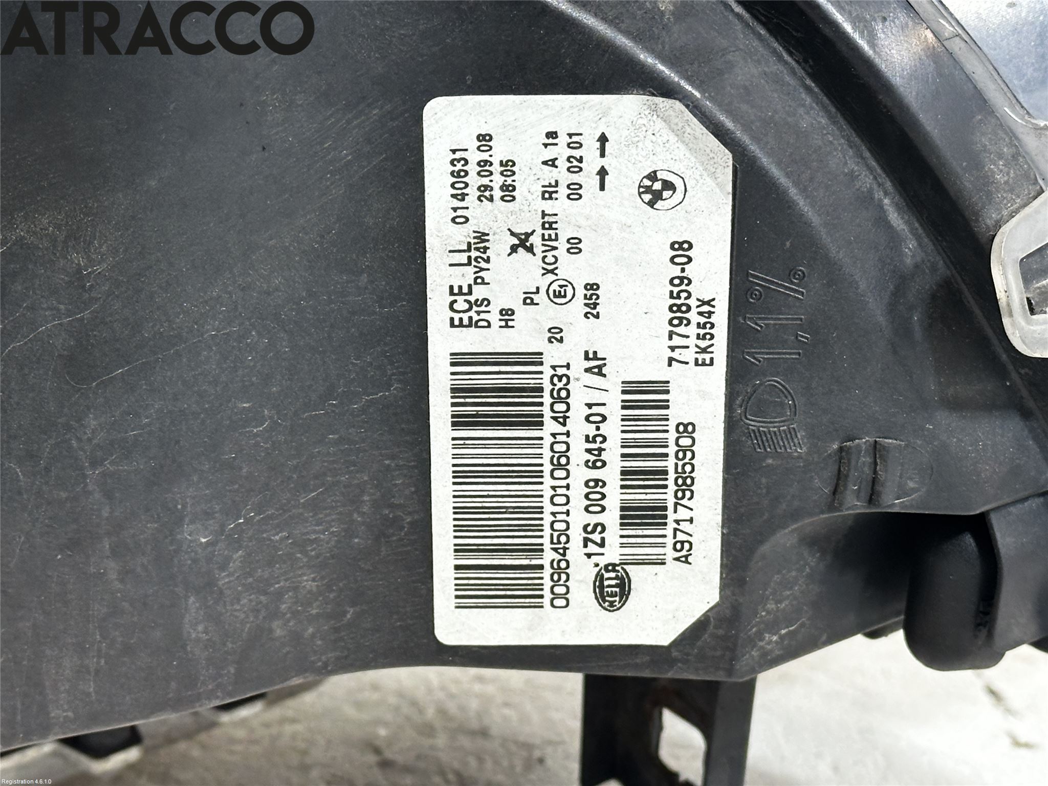 BMW X6 E71/E72   08-14 Strålkastare Vänster