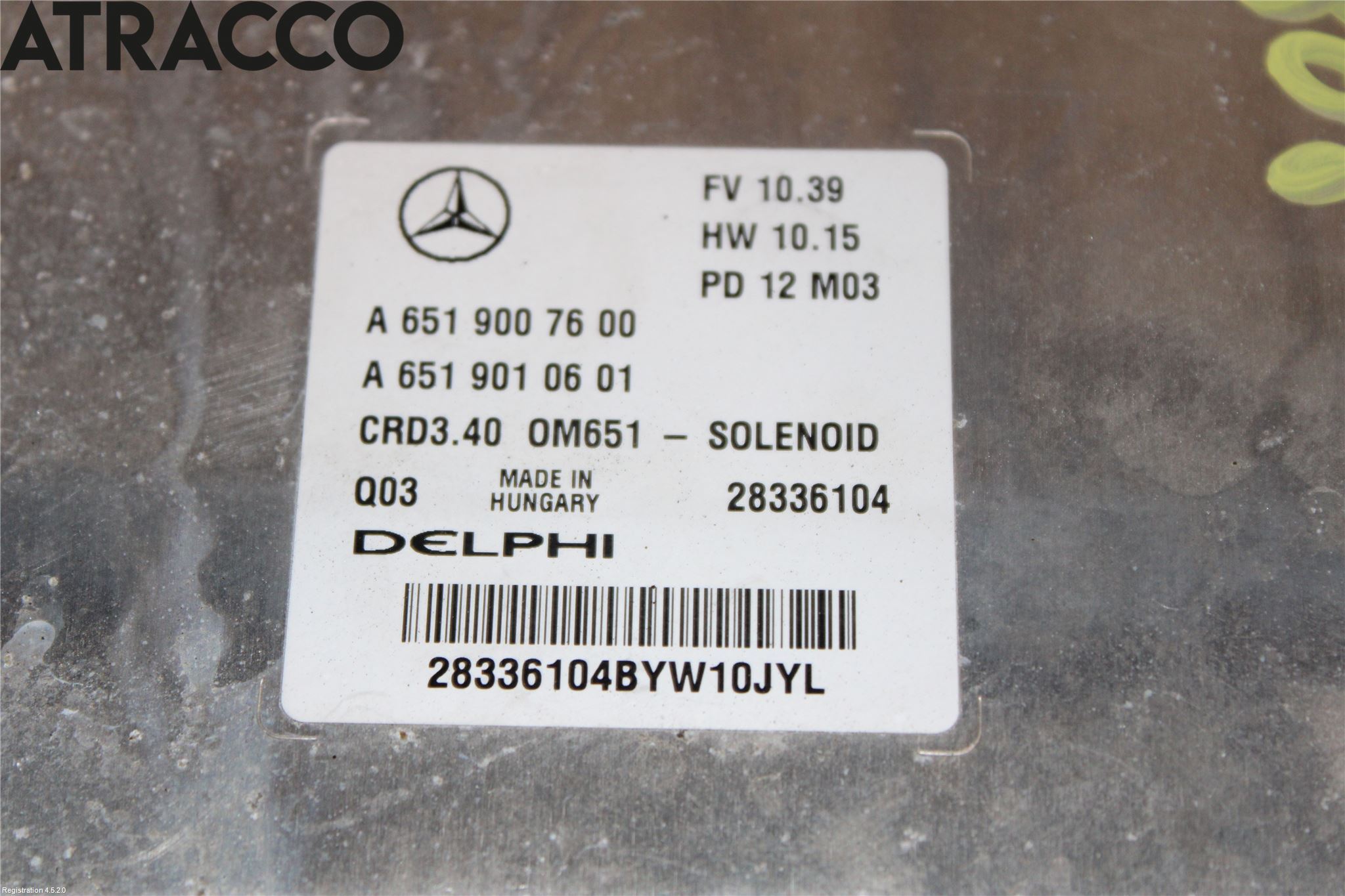 Mercedes-Benz MB B-KLASS (W246/W242) 12-19 Styrenhet Insprut Bensin