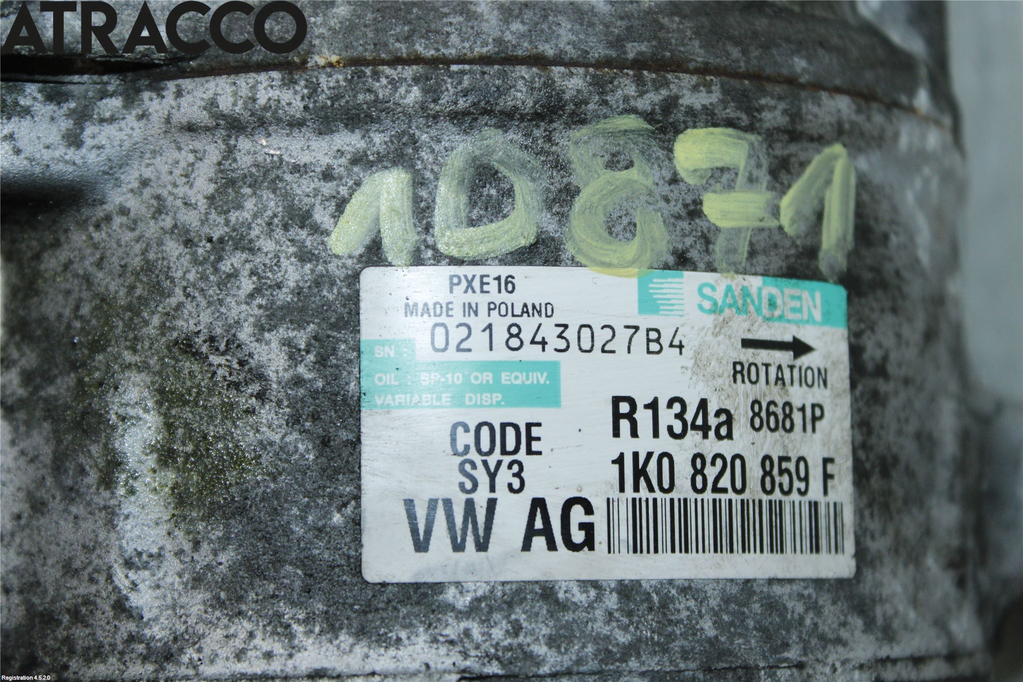 Volkswagen VW TOURAN 03-10 Ac Kompressor