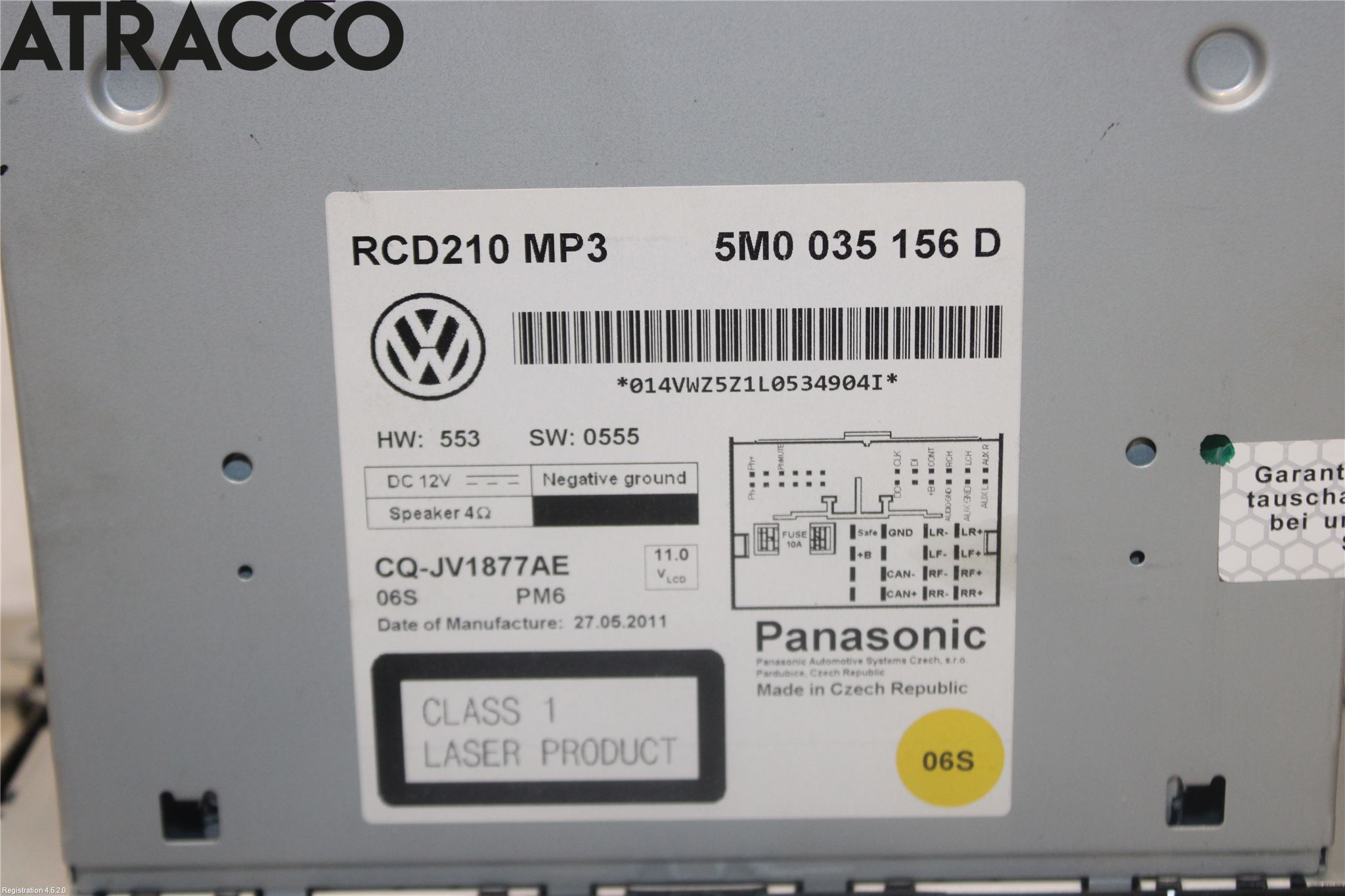 Volkswagen VW POLO 10-17 Radio