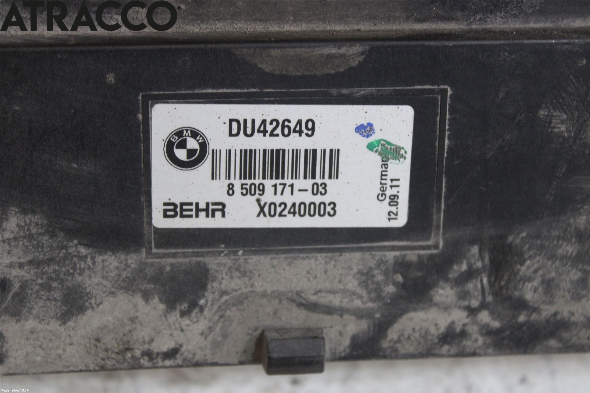 BMW 5 F10/F11/F18 09-17 Kylarfäste-Ram-Balk