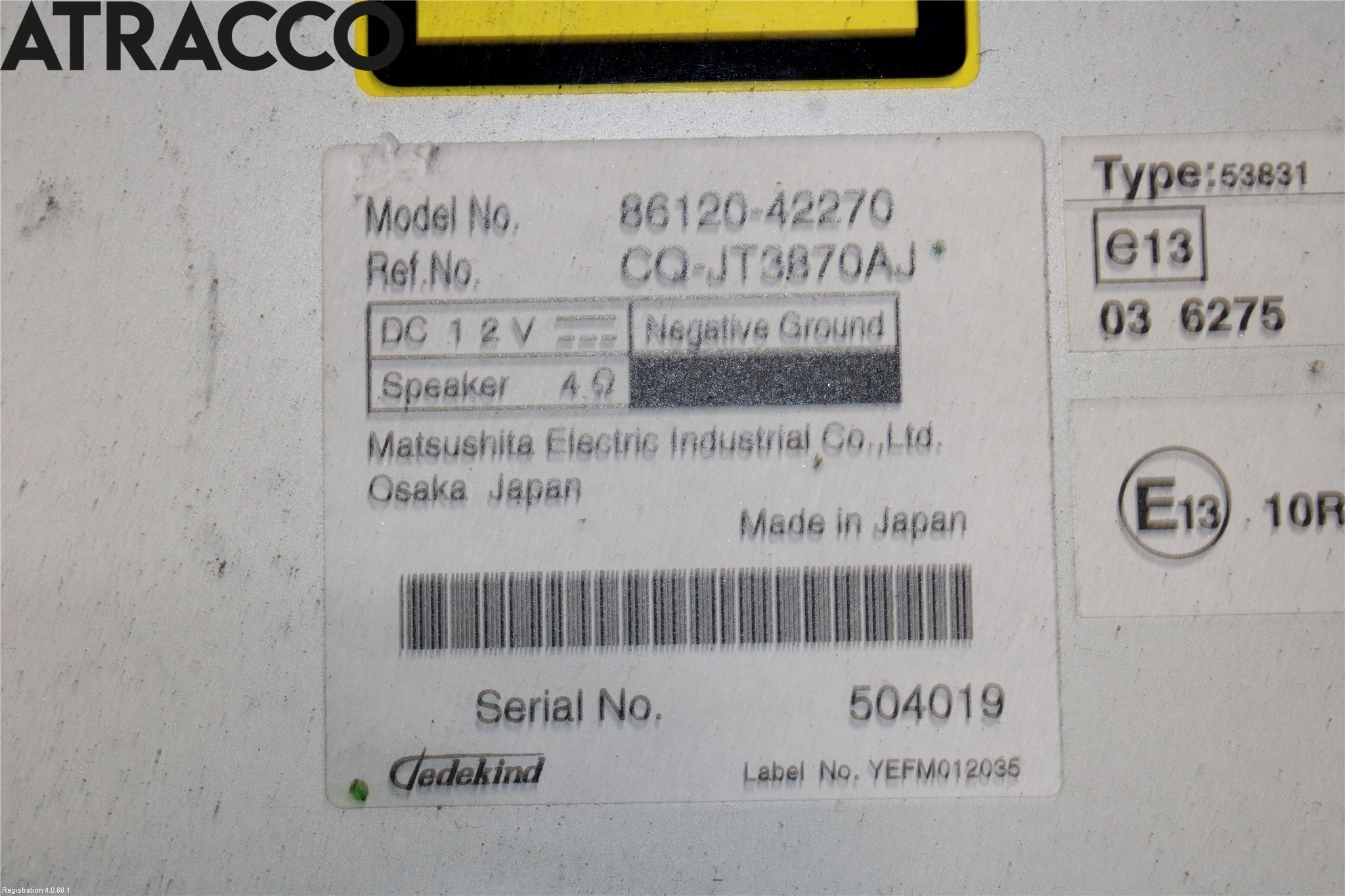 Toyota RAV 4 06-12 Cd Radio - Multimediapanel
