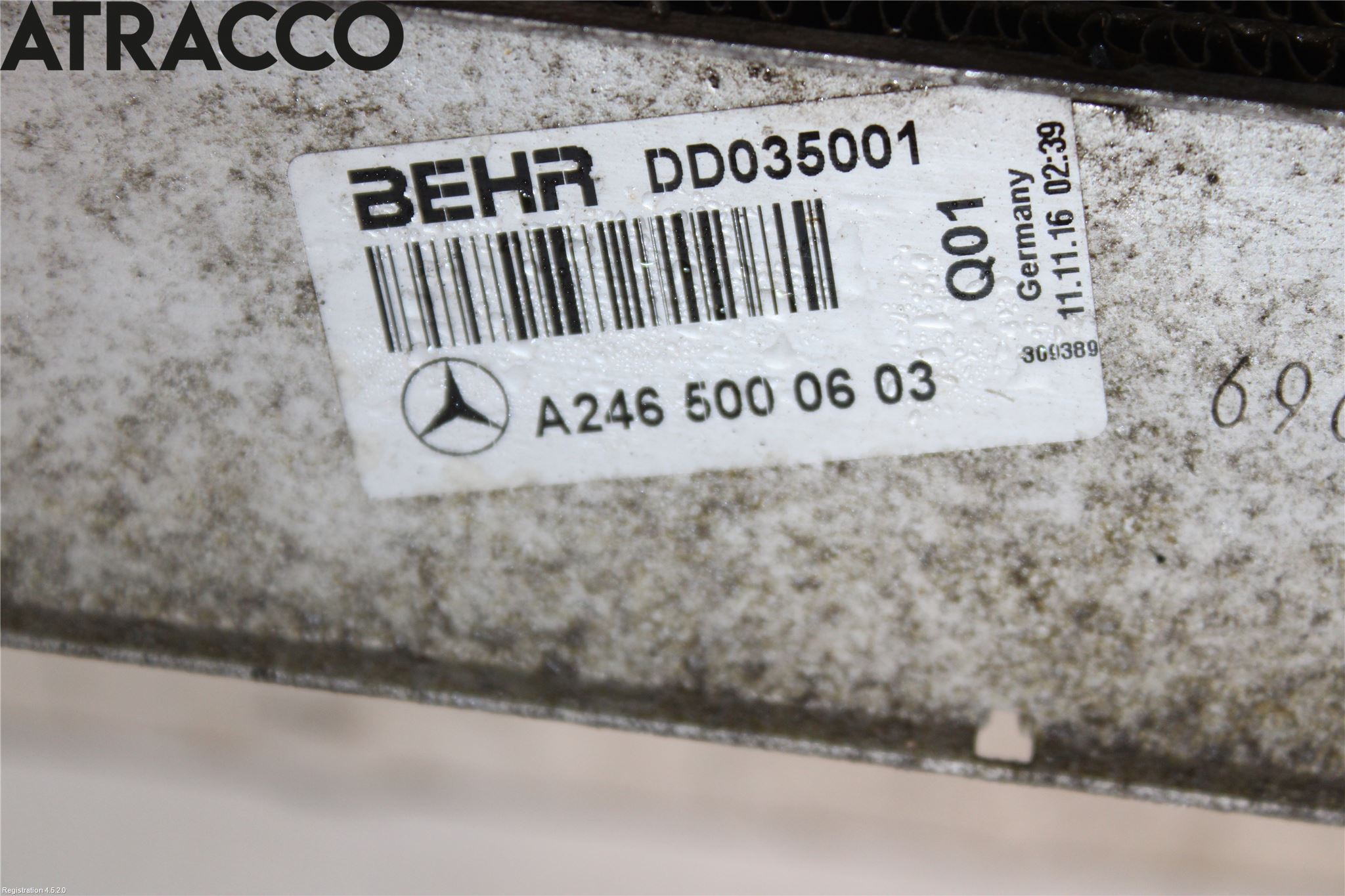 Mercedes-Benz MB B-KLASS (W246/W242) 12-19 Laddluft-Intercooler Kyl