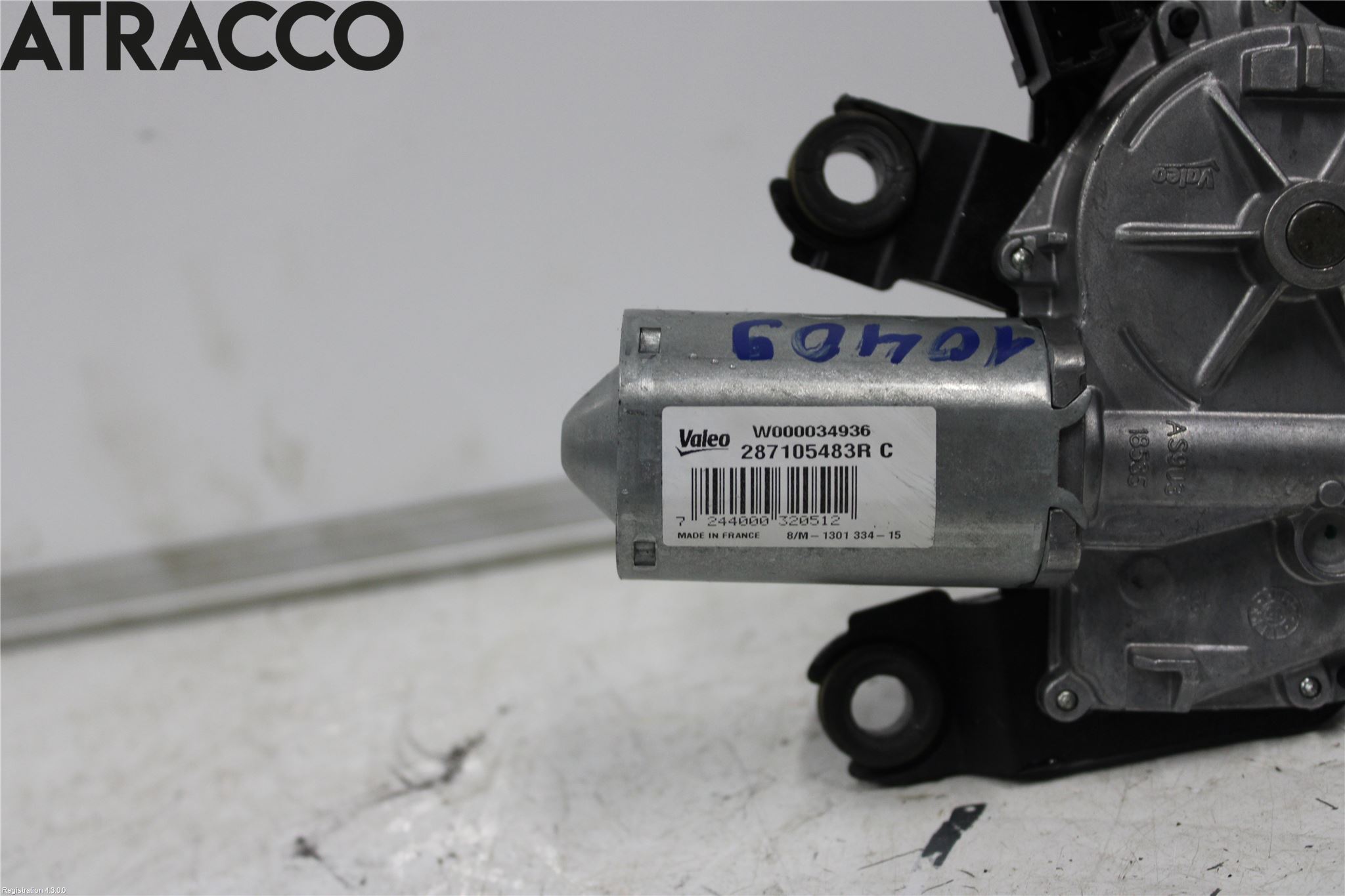 Renault ZOE/E-TECH 13- Torkarmotor Baklucka