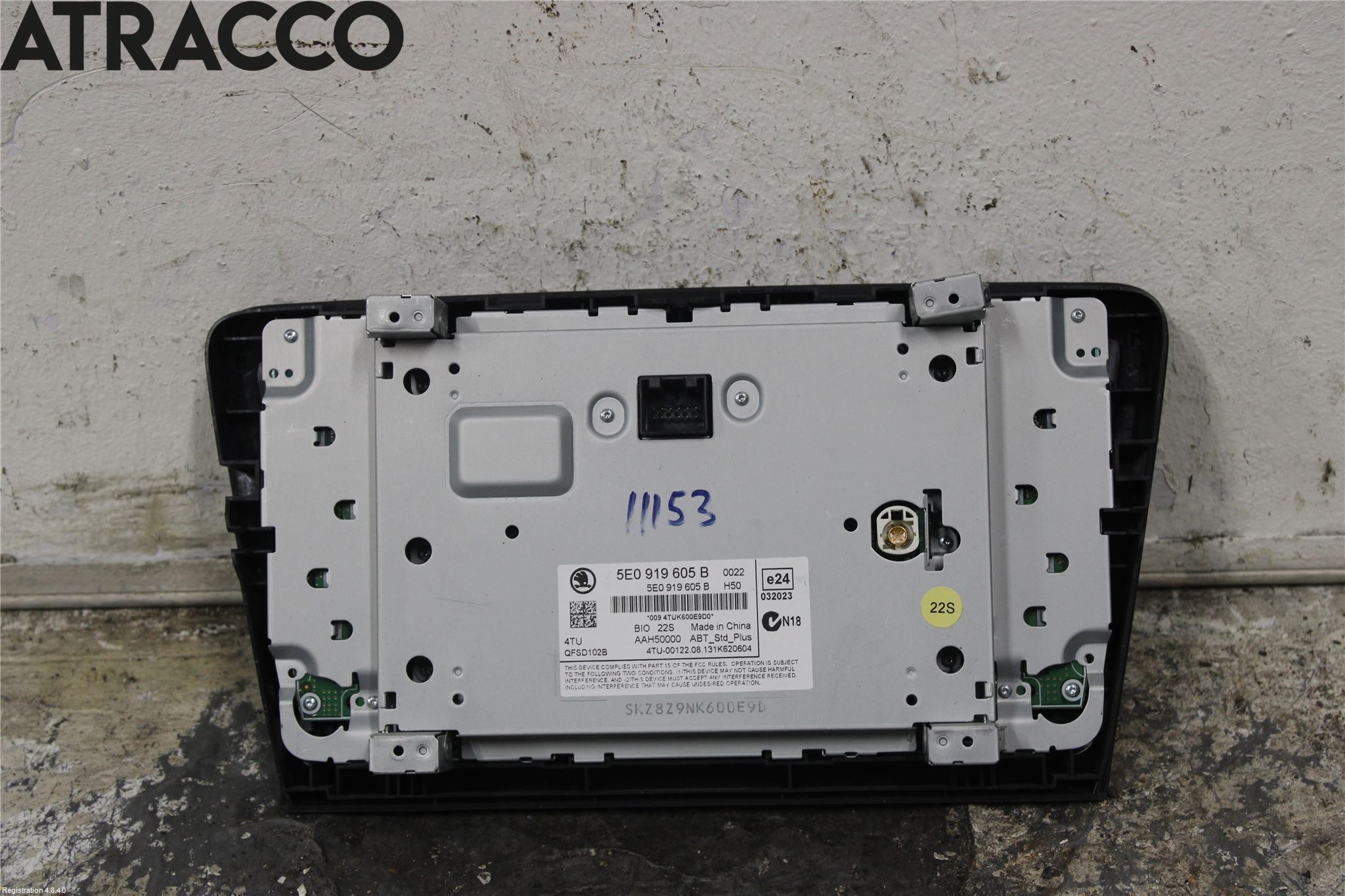 Skoda OCTAVIA (5E) 13-20 Cd Radio - Multimediapanel
