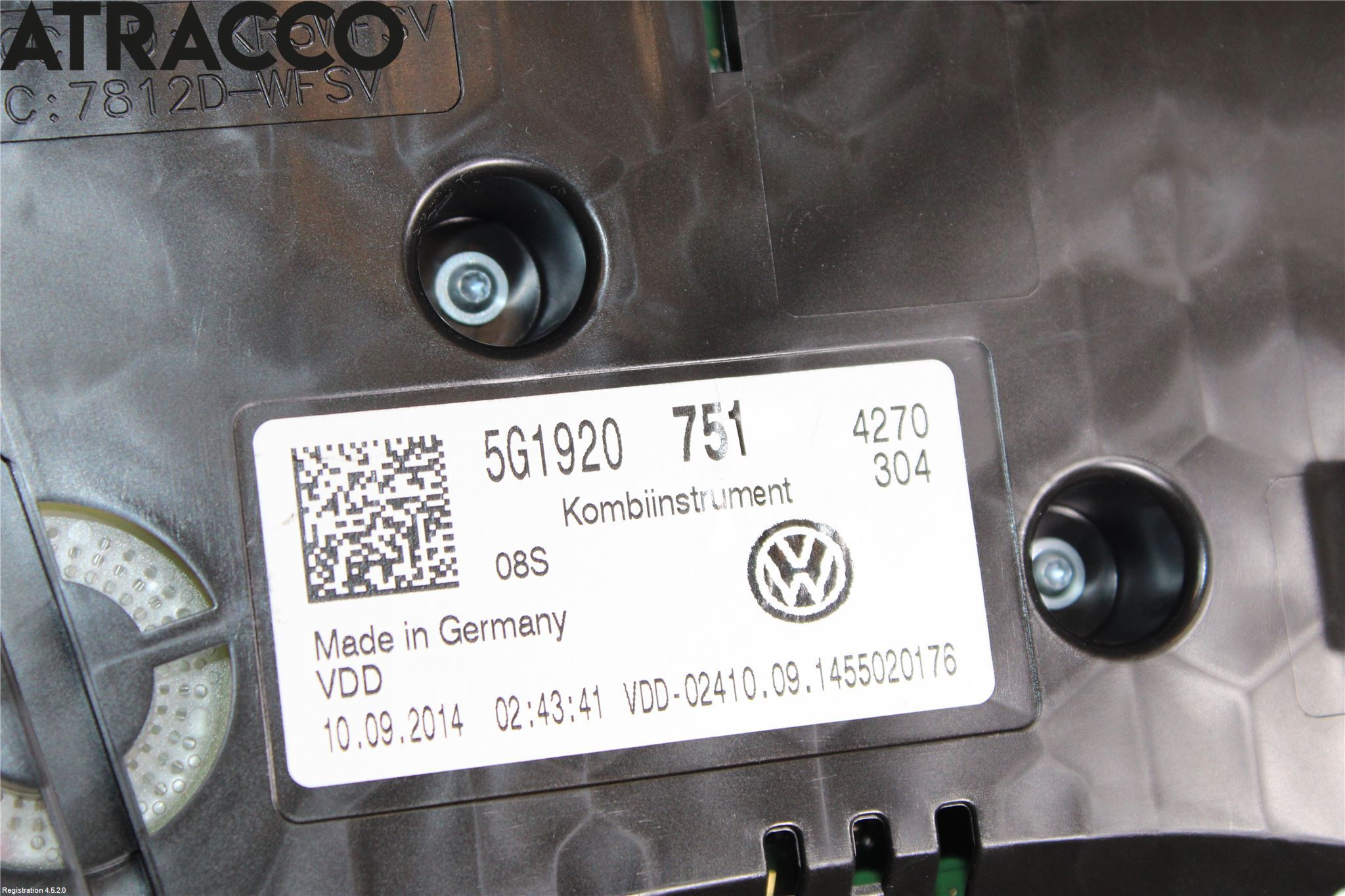 Volkswagen VW GOLF / E-GOLF VII 13-20 Instrument Komb